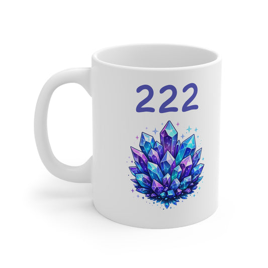 222 Crystal Ceramic Mug, Coffee Cup