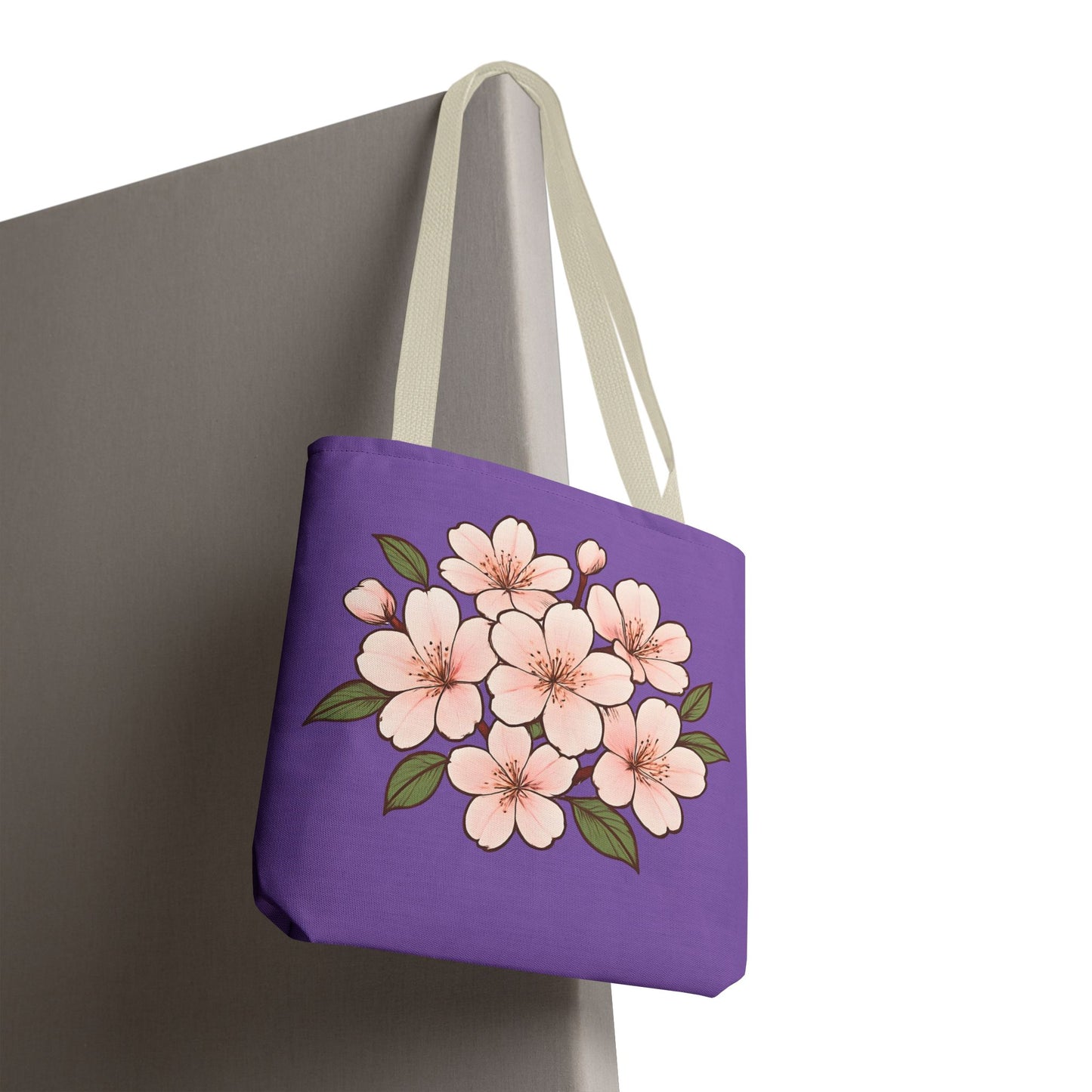 Pedro's Purple Cherry Blossom Tote Bag