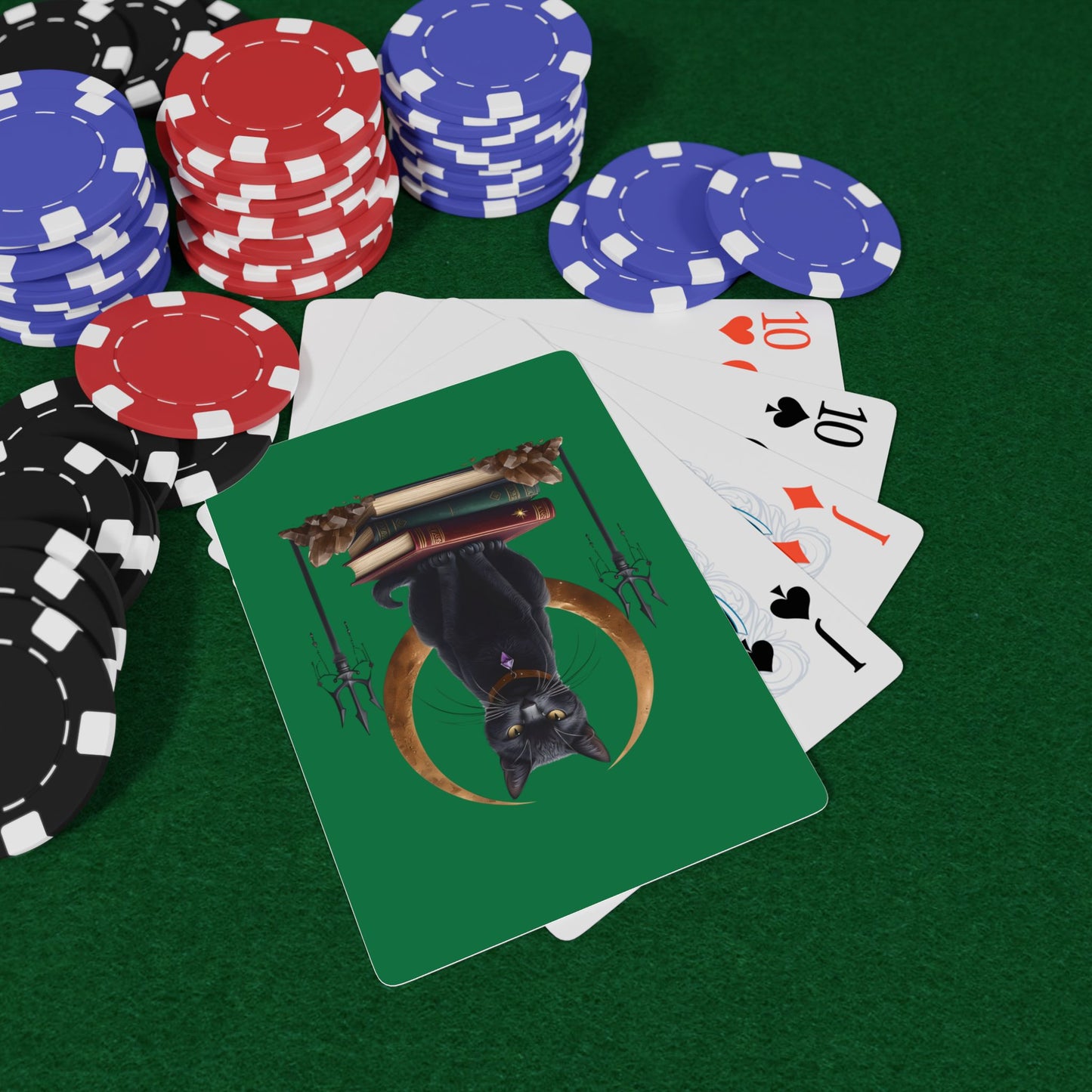 Mystic Black Cat Playing Cards