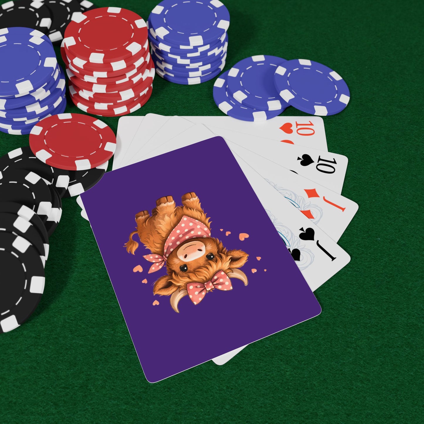 Highland Cow Playing Cards