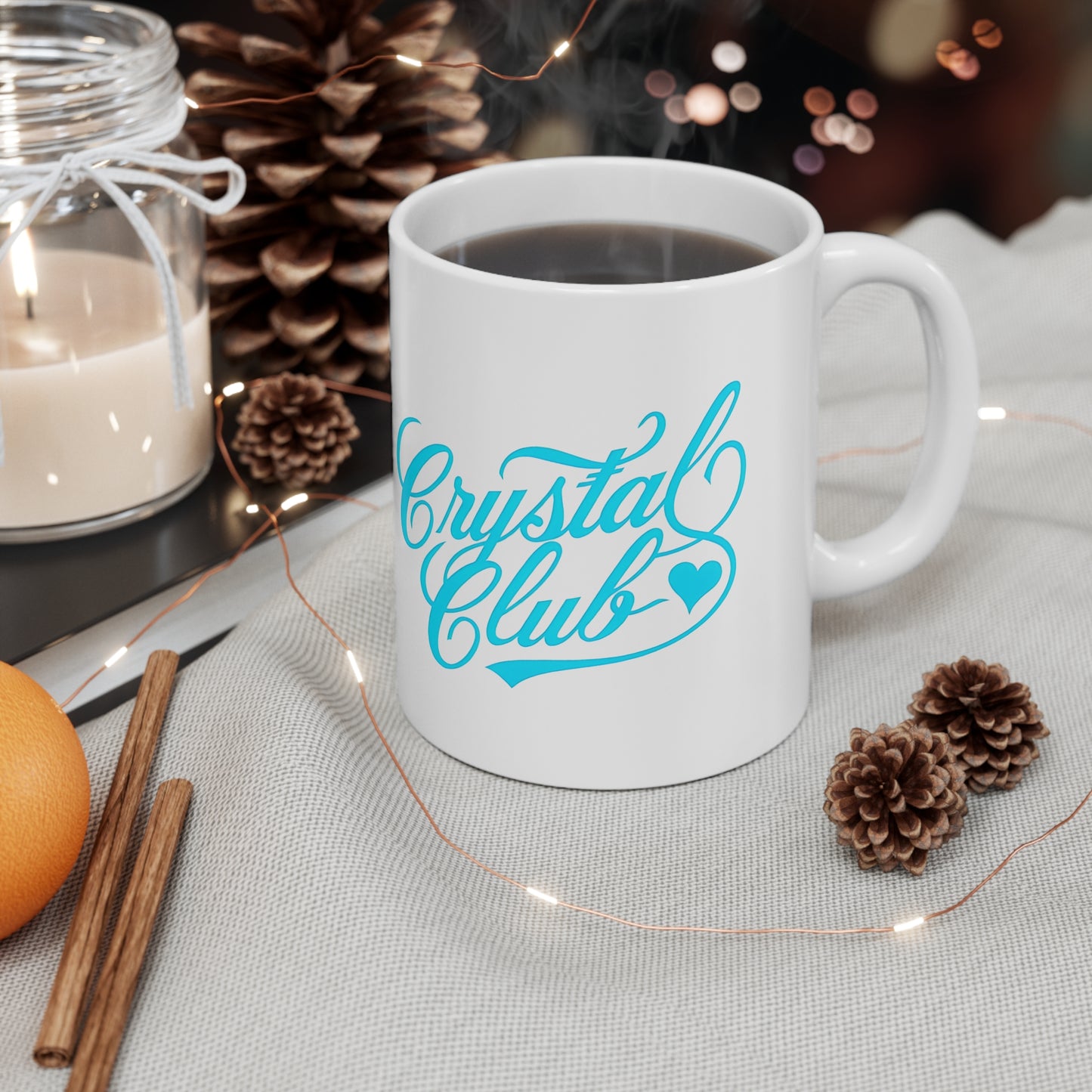 Blue Crystal Club Ceramic Mug, Coffee Cup