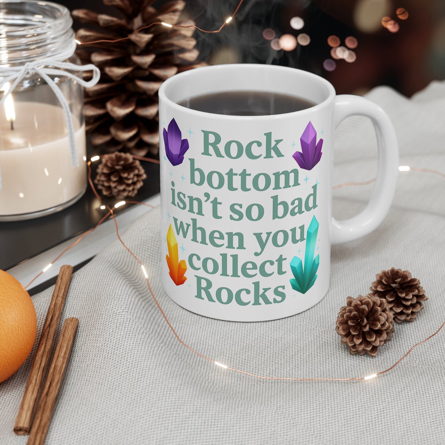 Rick's Rock Bottom Ceramic Mug, Coffee Cup