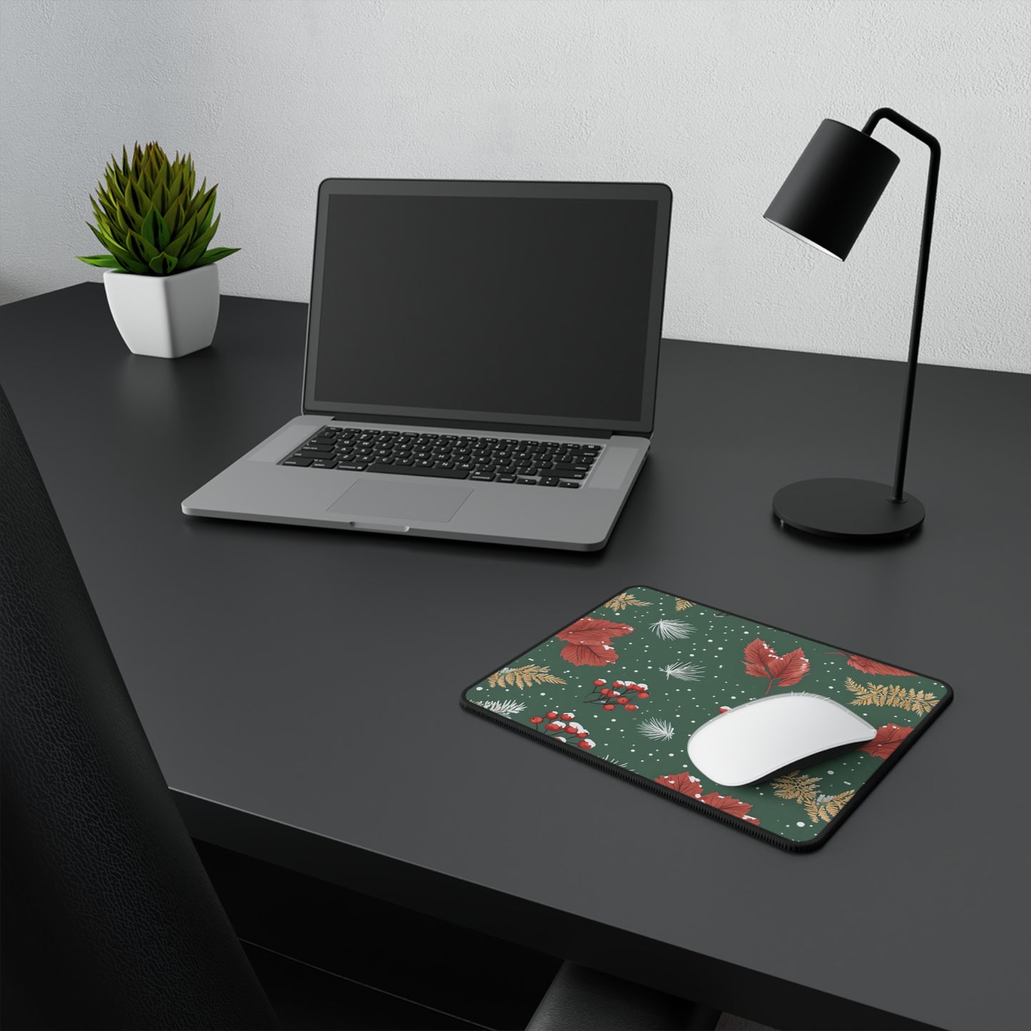 Finnley's Festive Foliage Non-Slip Gaming Mouse Pad