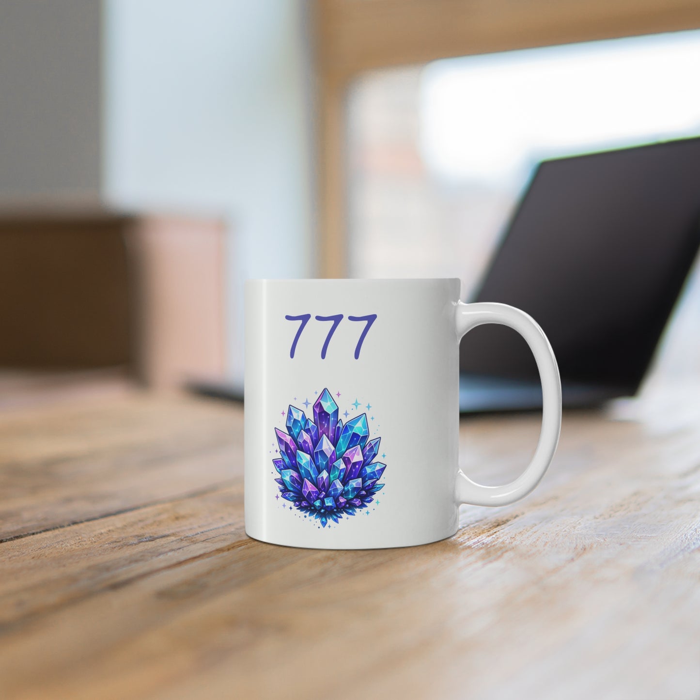 777 Crystal Ceramic Mug, Coffee Cup