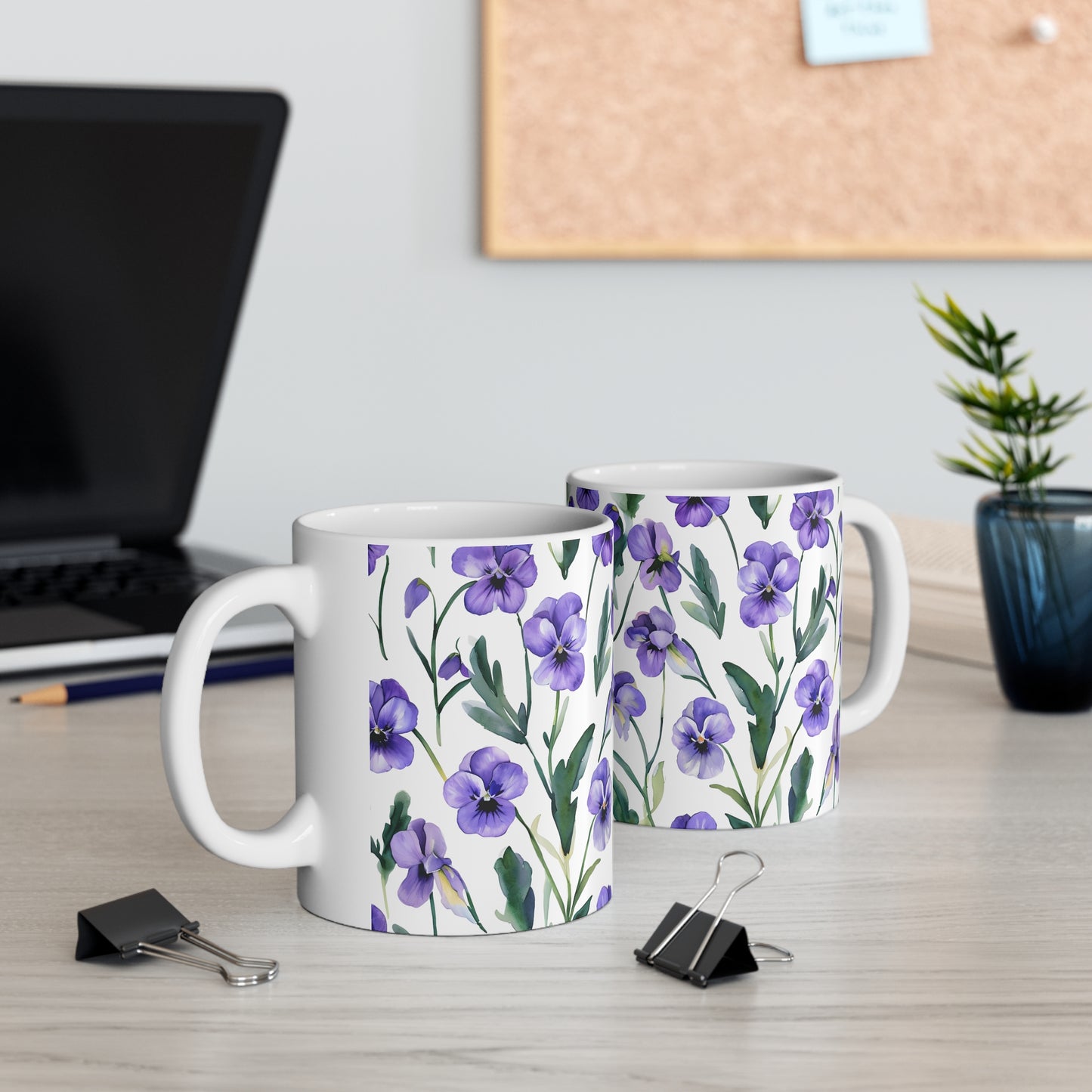 Vienna's Violet Ceramic Mug, Coffee Cup