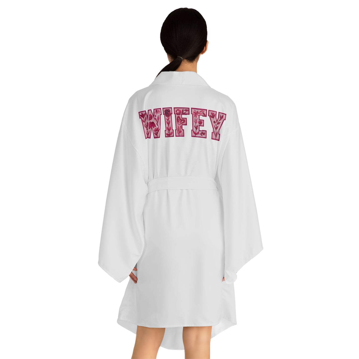 Whinnie Wifey Long Sleeve Kimono Robe