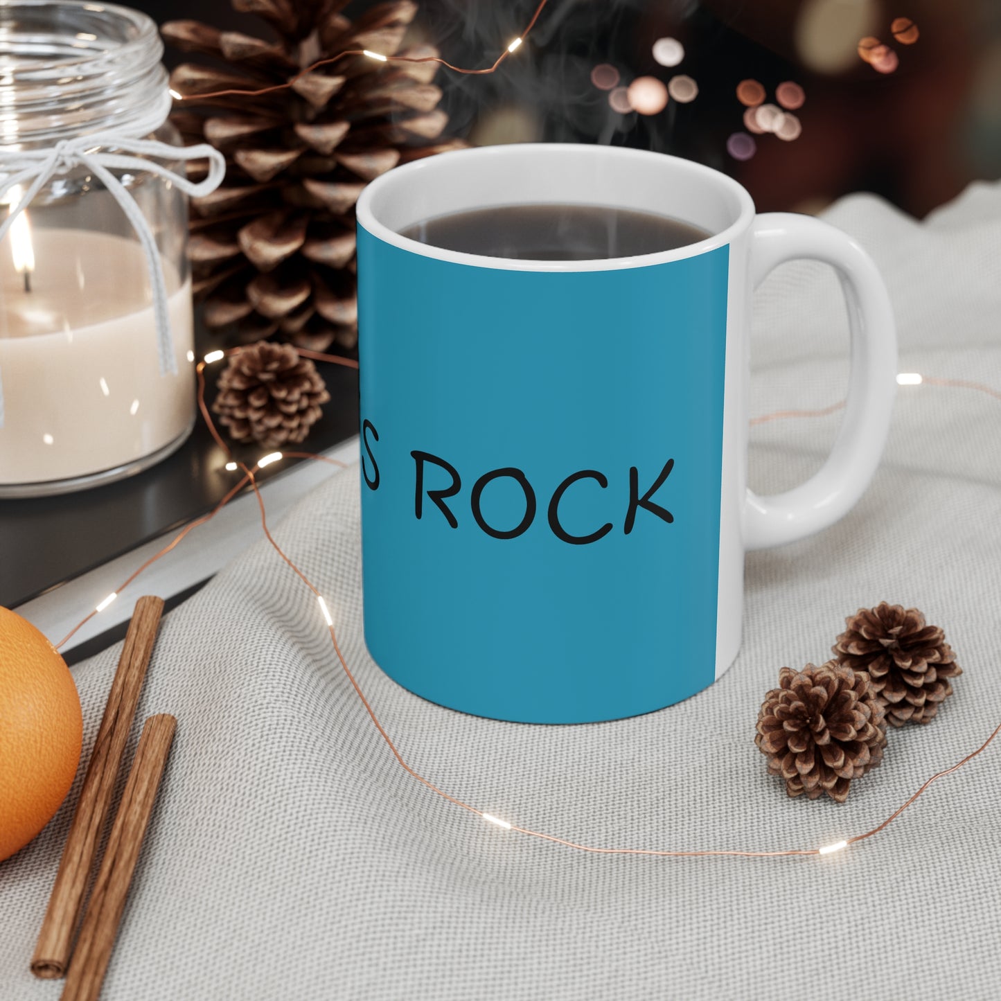 Crystal's Rock Ceramic Mug, Coffee Cup