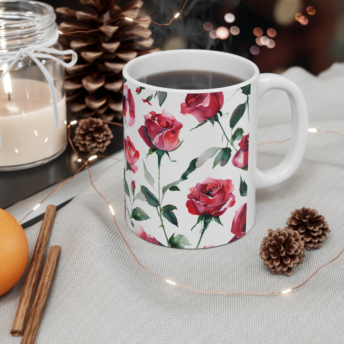 Remi's Rose Ceramic Mug, Coffee Cup