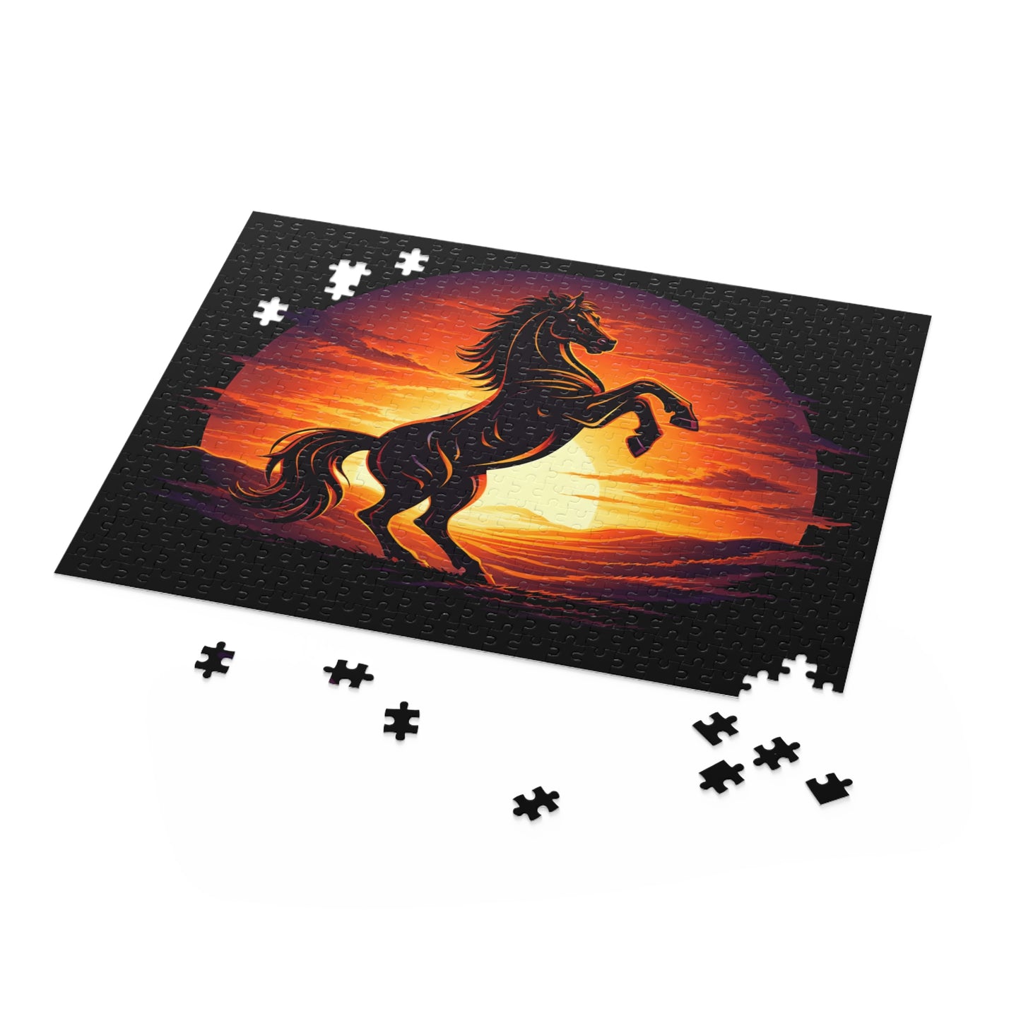 Sunset Stallion 500 Piece Jigsaw Puzzle