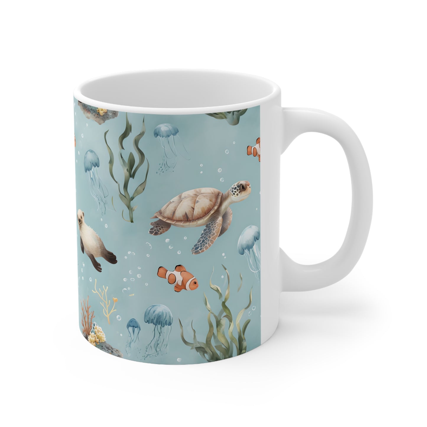 Gatsby's Ocean Life Ceramic Mug, Coffee Cup