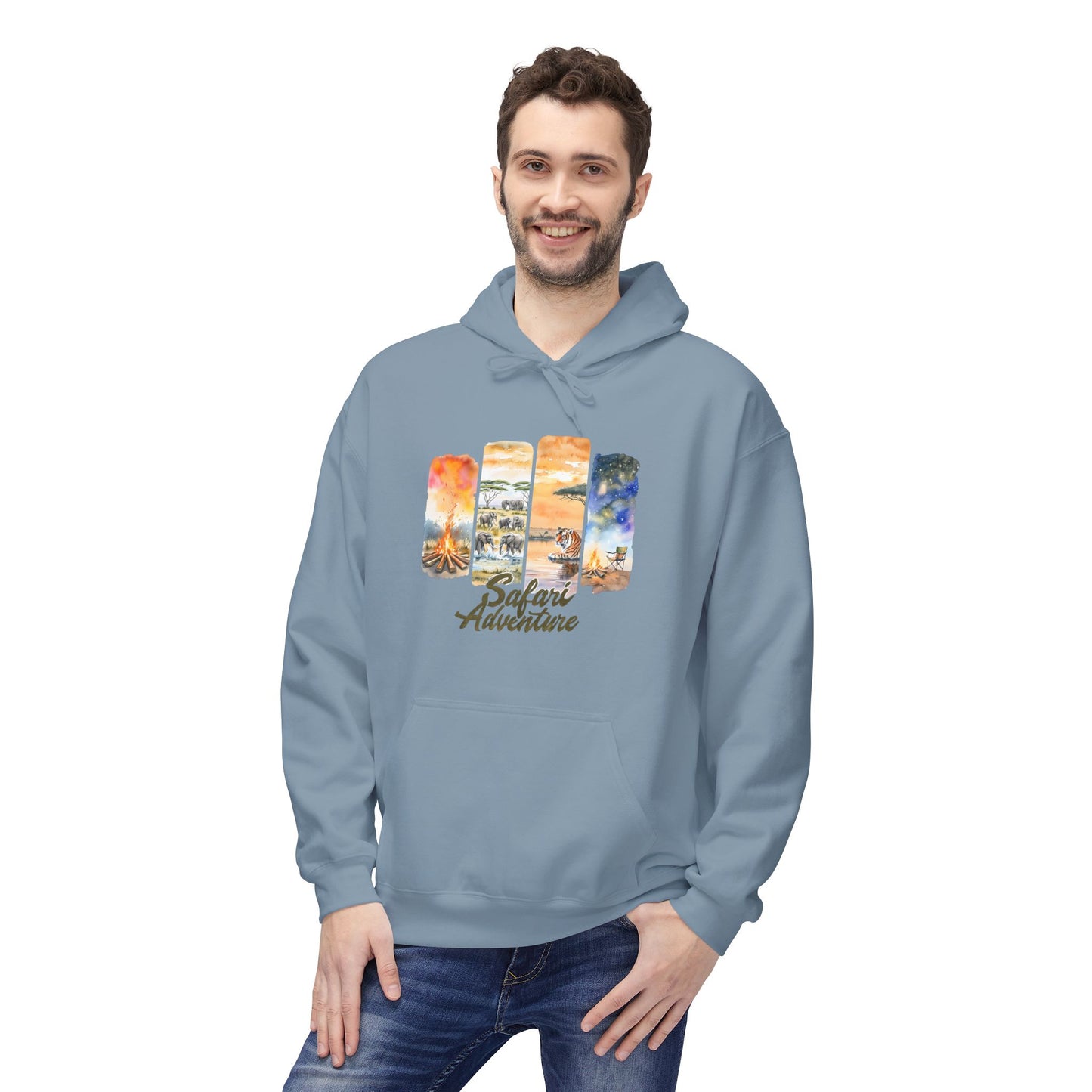 Simon's Safari Adventure Adult Fleece Hoodie