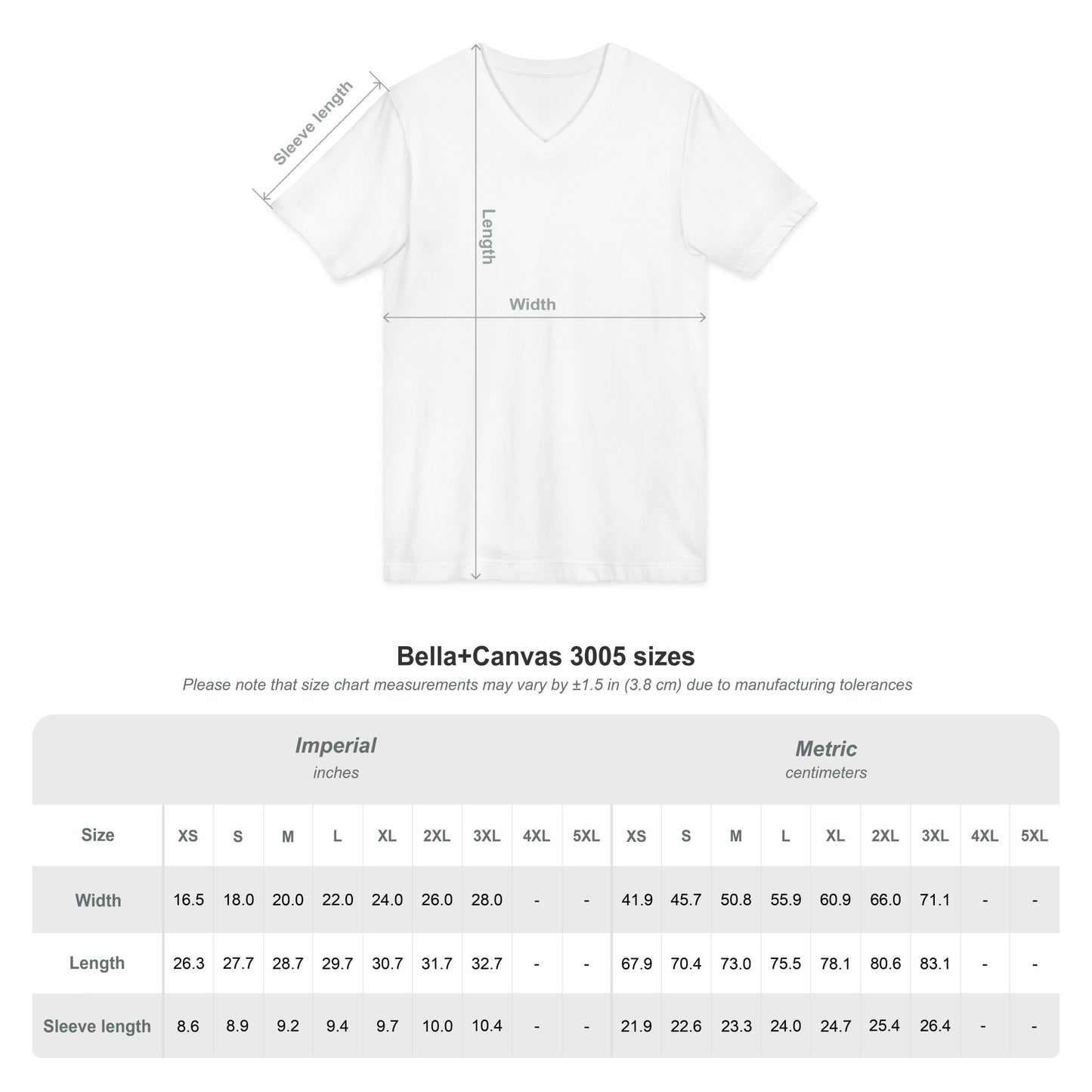 222 Crystal V-Neck Adult Shirt