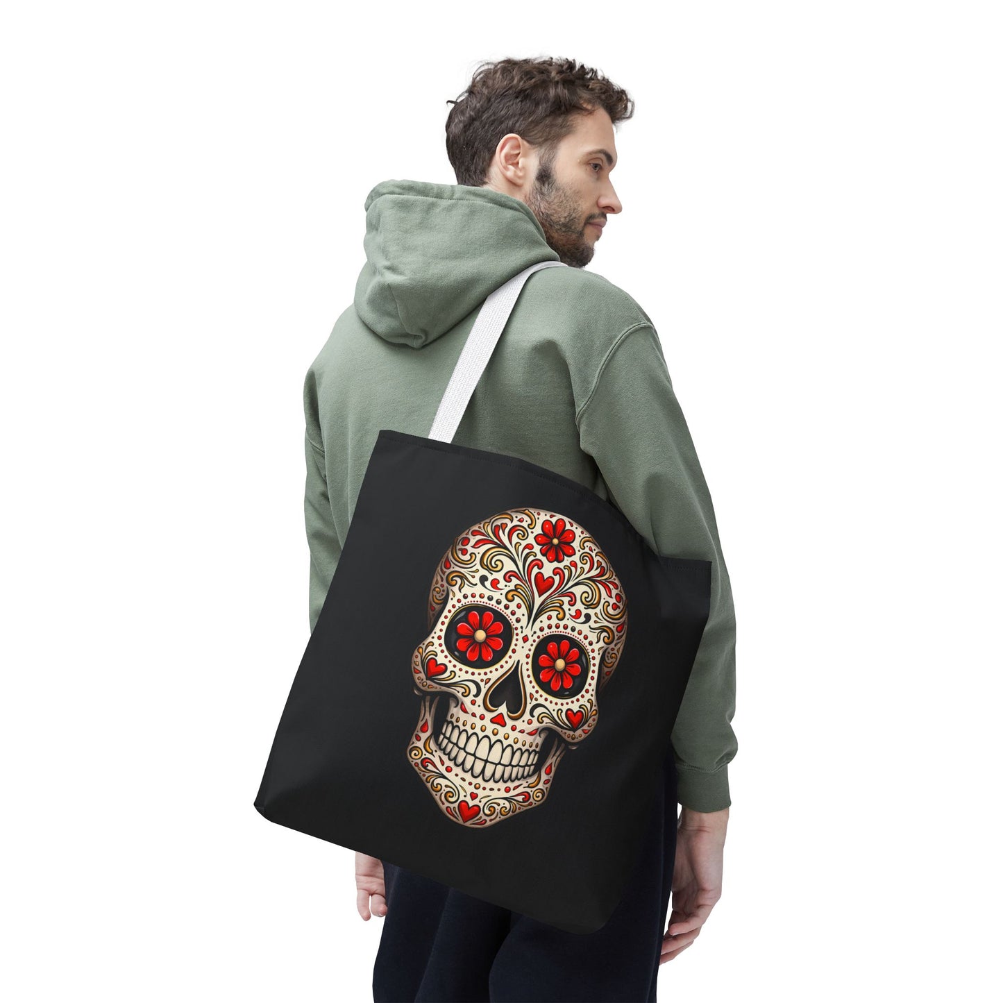 Ruby's Red Sugar Skull Tote Bag