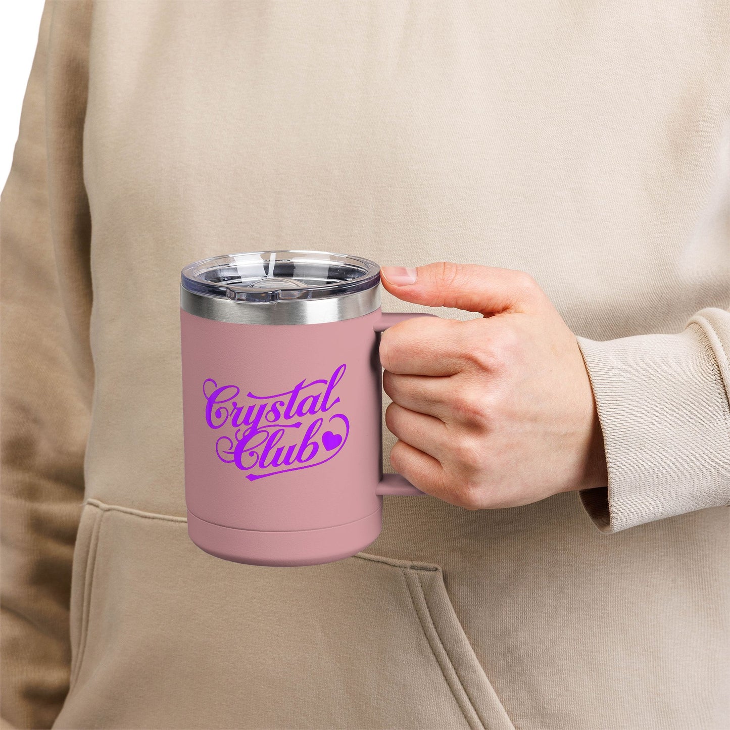 Purple Crystal Club Coffee Mug Tumbler
