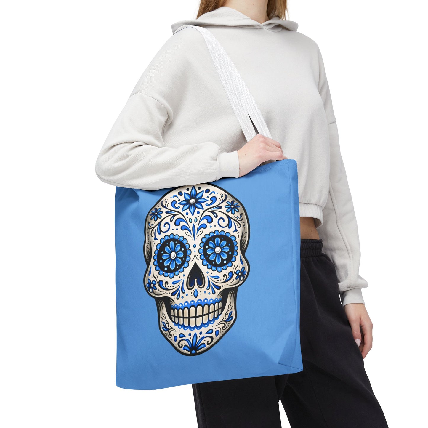 Brenda's Blue Sugar Skull Tote Bag