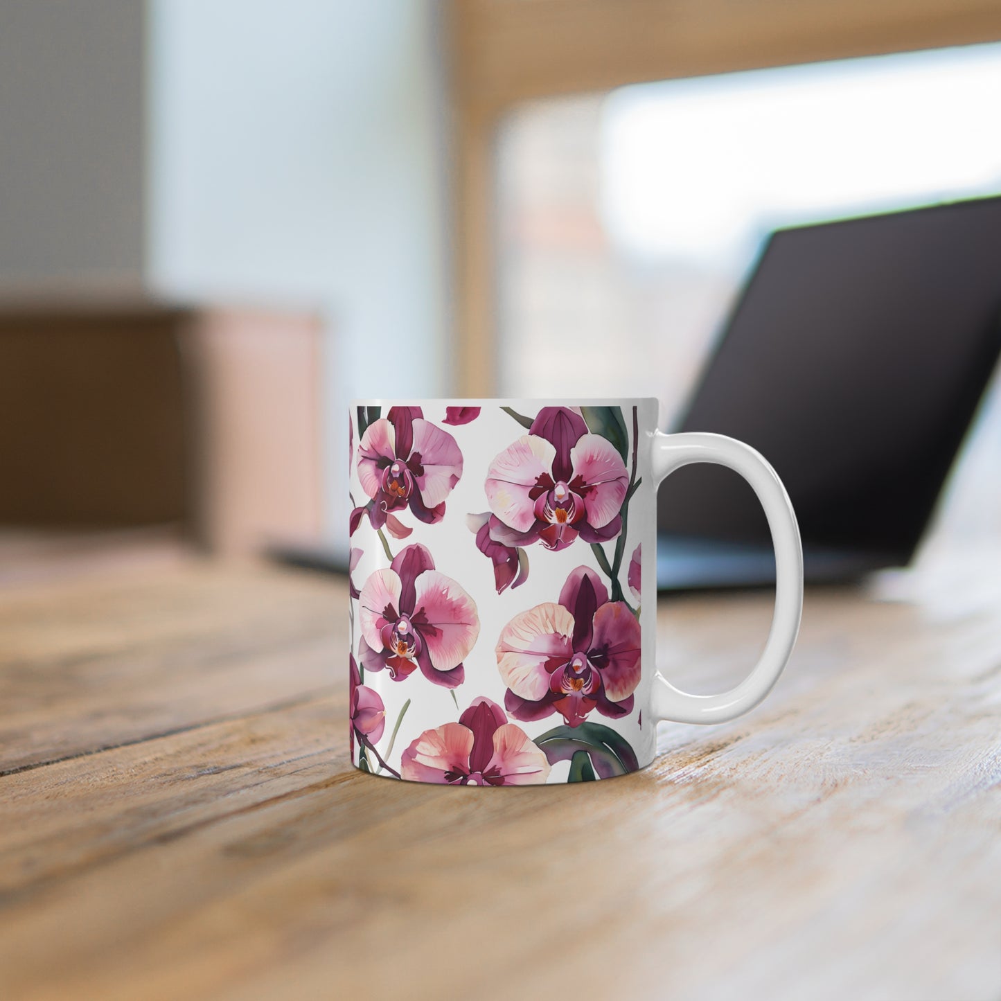 Odessa's Orchid Ceramic Mug, Coffee Cup