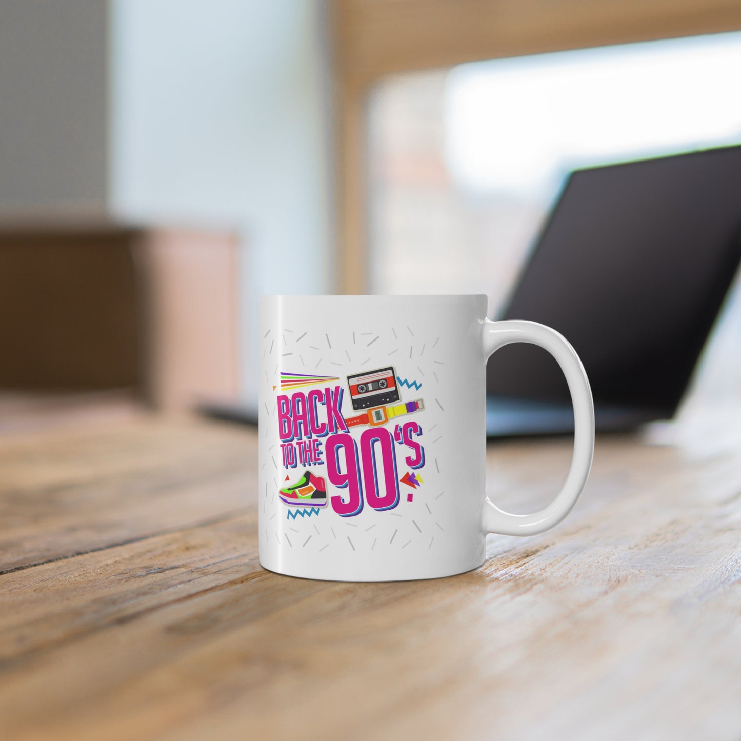 Back to the 90s Ceramic Mug, Coffee Cup