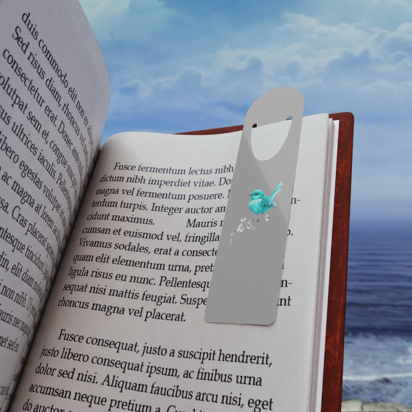 Elvis Blue Bird Metal Bookmark