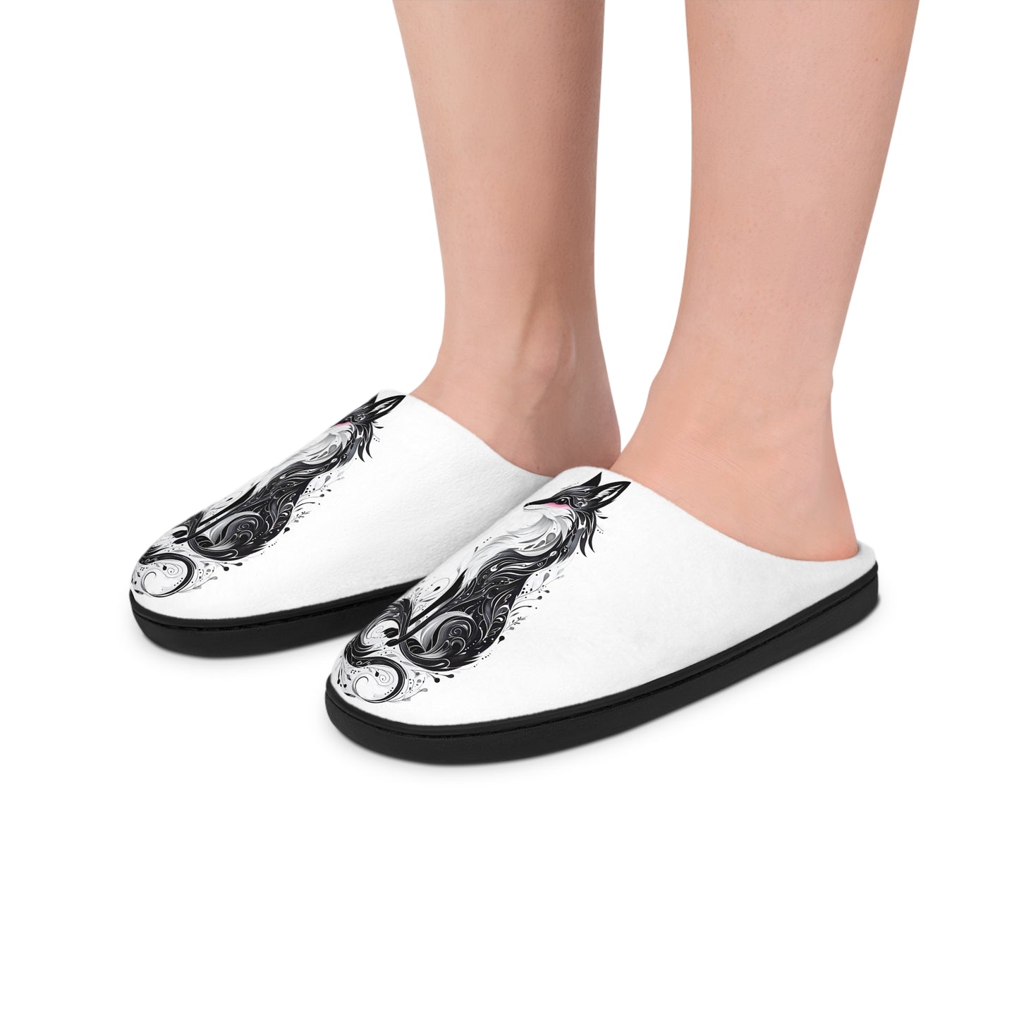 Mystic Black Fox Women's Indoor Slippers