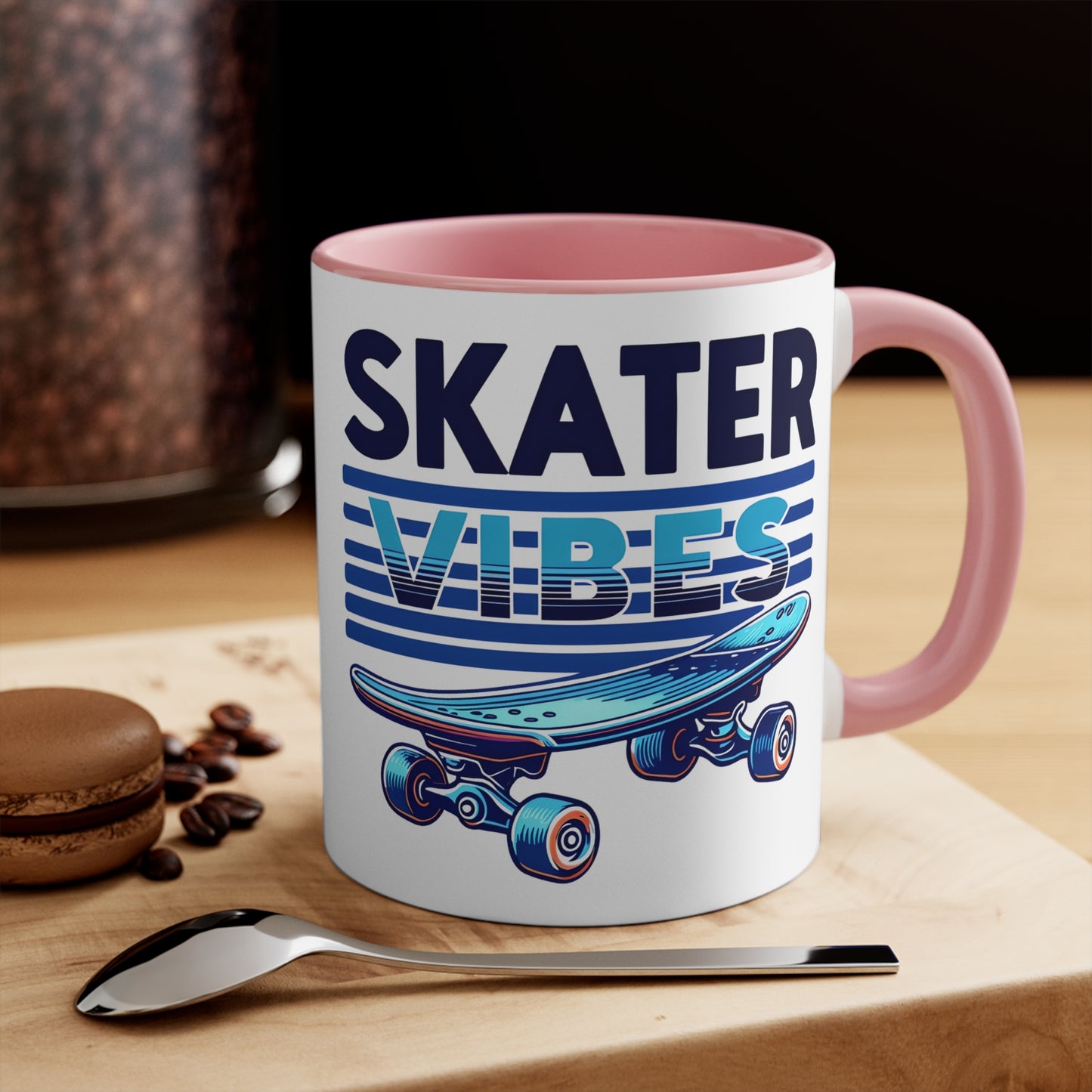 Skater Vibes Ceramic Mug, Coffee Cup