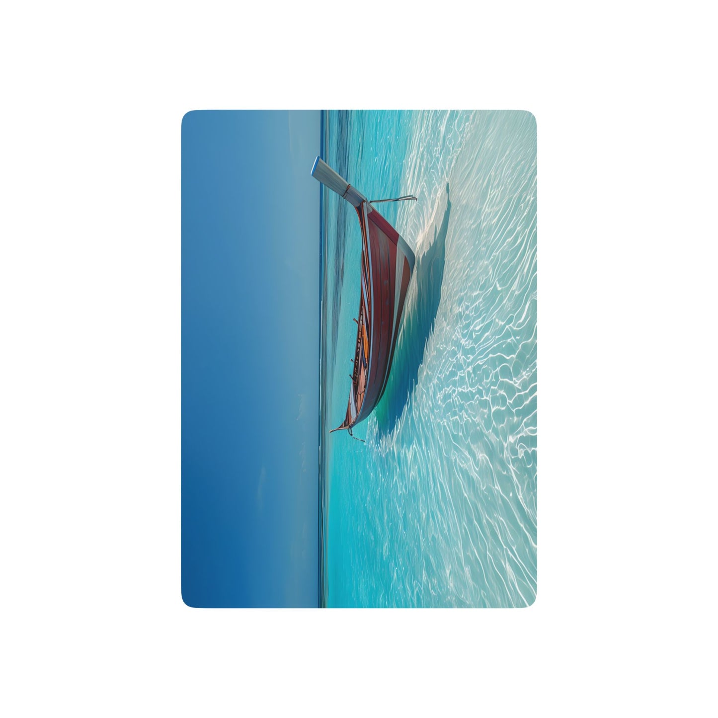 Tropical Boat Playing Cards