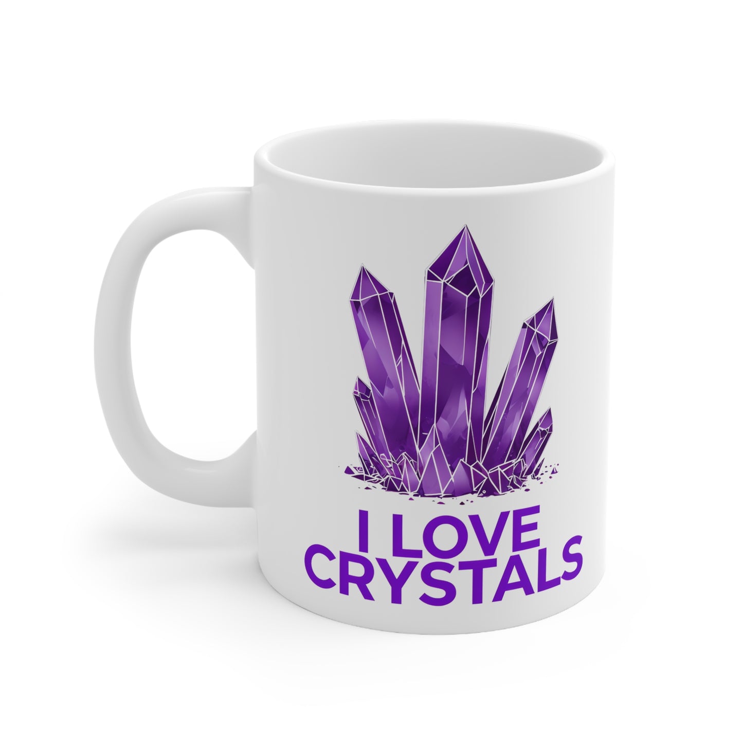 Ina's I love Crystals Ceramic Mug, Coffee Cup