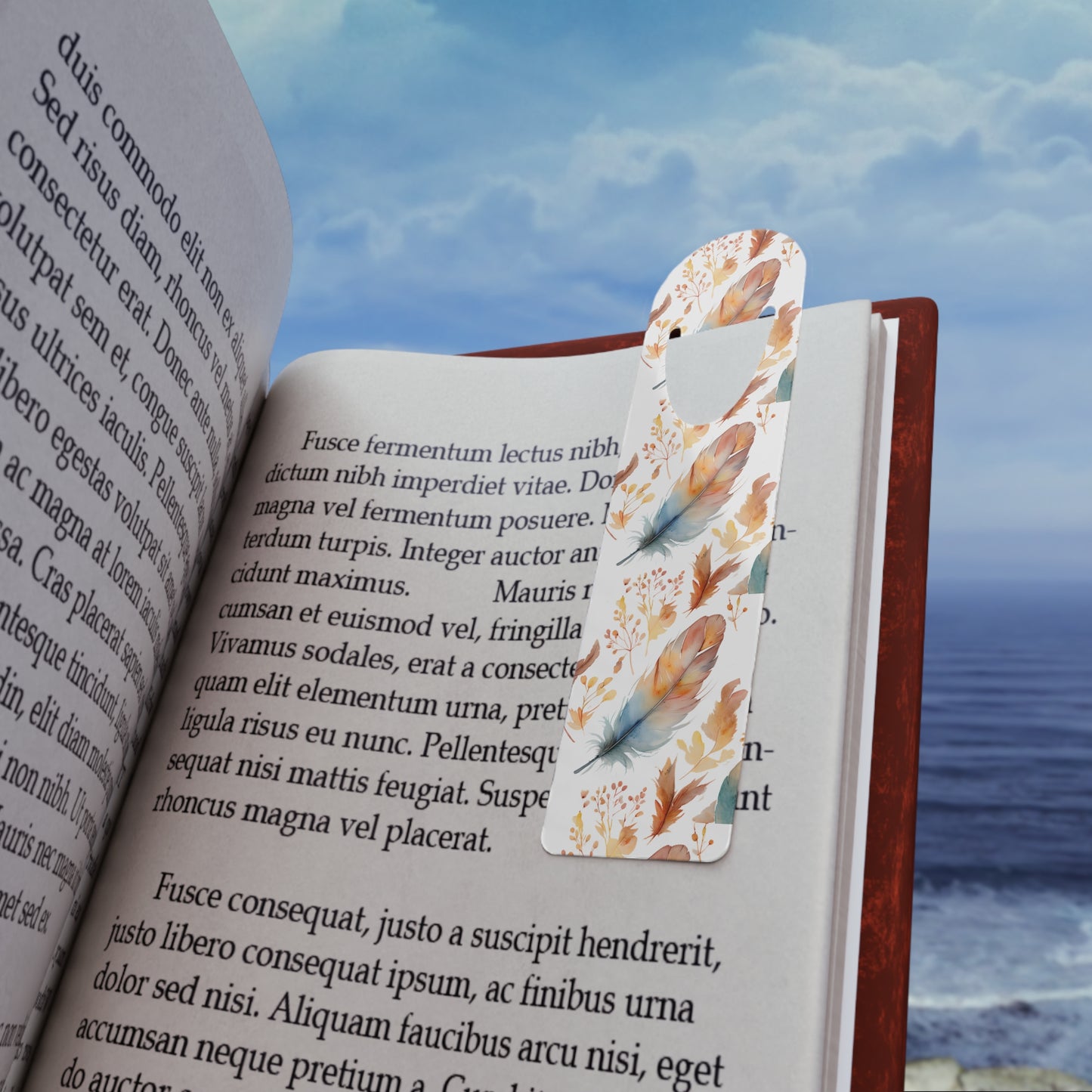 Feather's  Metal Bookmark