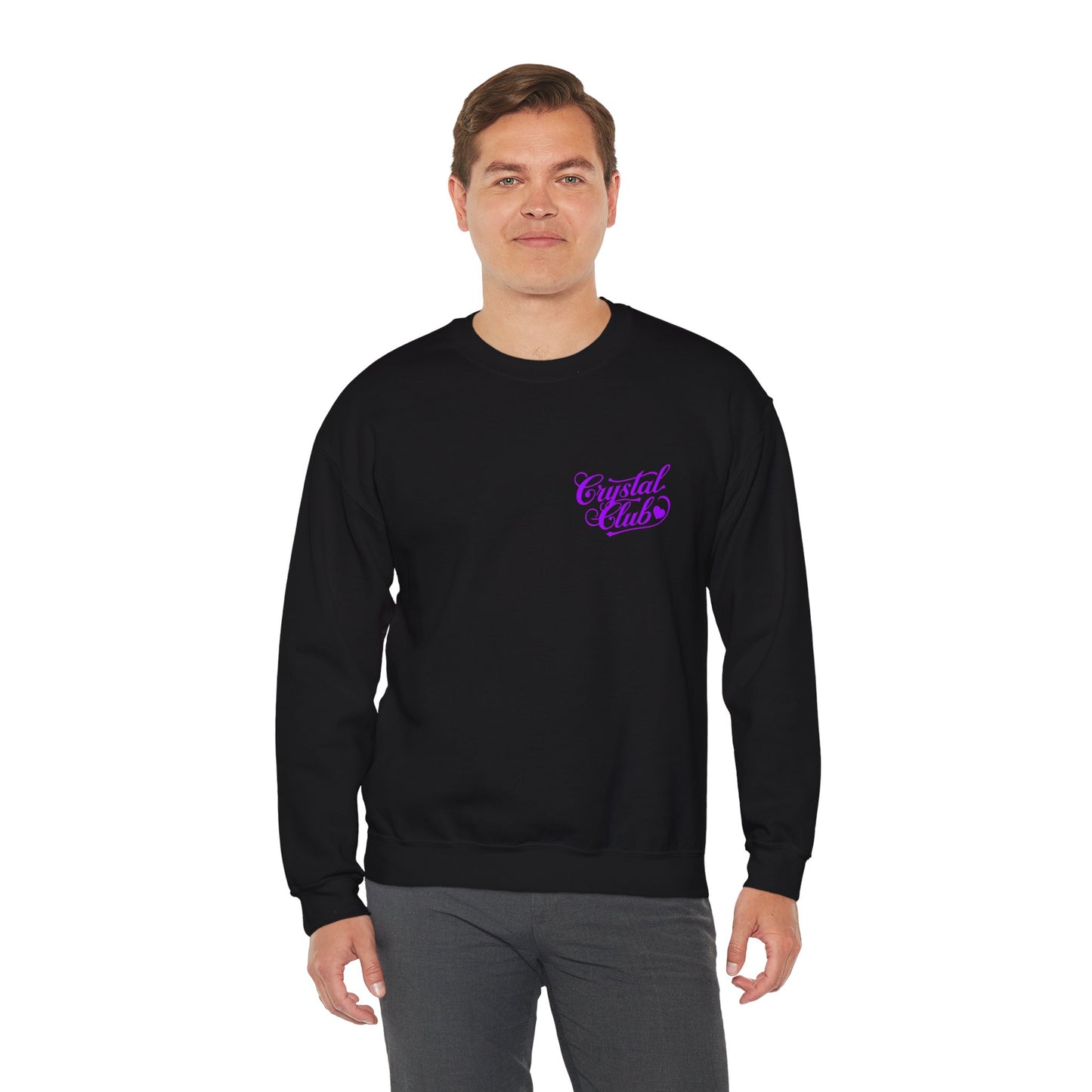 Purple Crystal Club Adult Sweatshirt - Crewneck