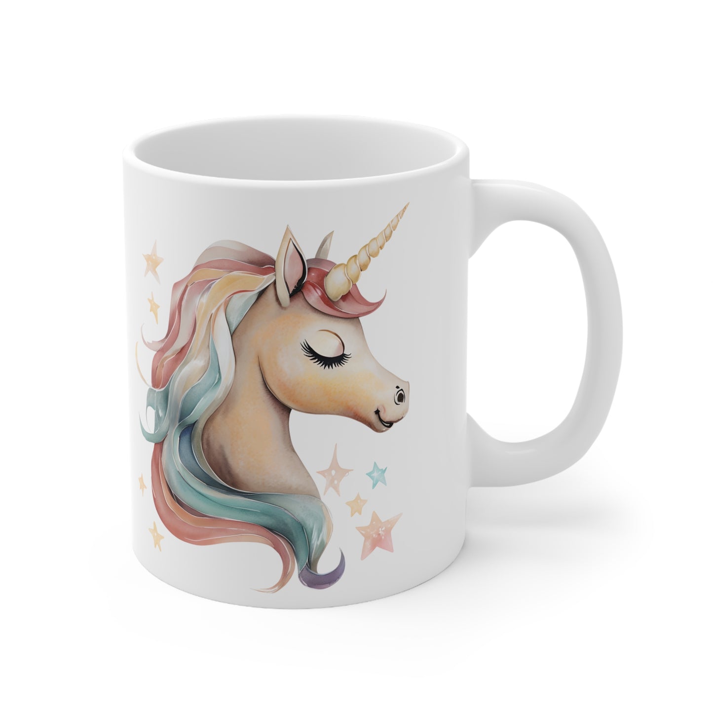 Mary's Magical Unicorn Ceramic Mug, Coffee Cup