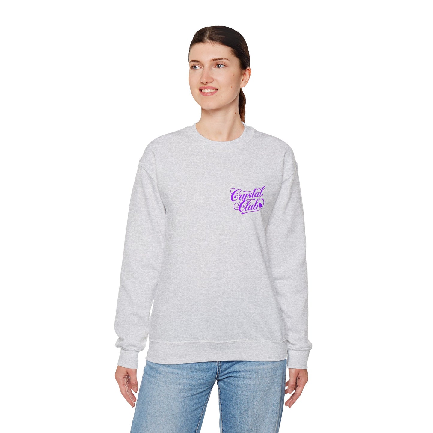 Purple Crystal Club Adult Sweatshirt - Crewneck