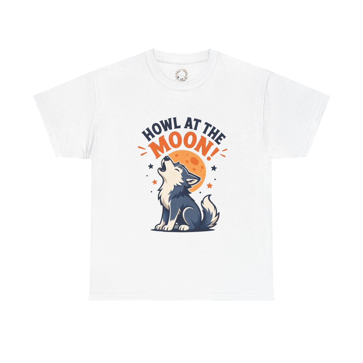 Howl at the Moon Wolf Adult Shirt