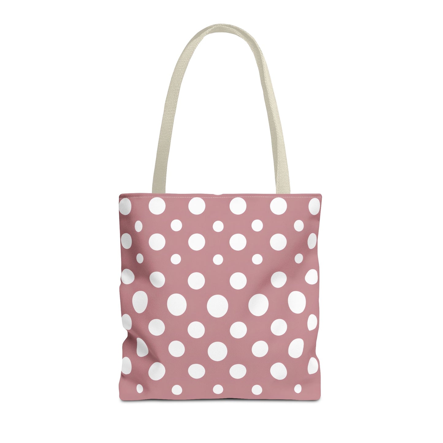 Chic Pink Polka Dot Tote Bag