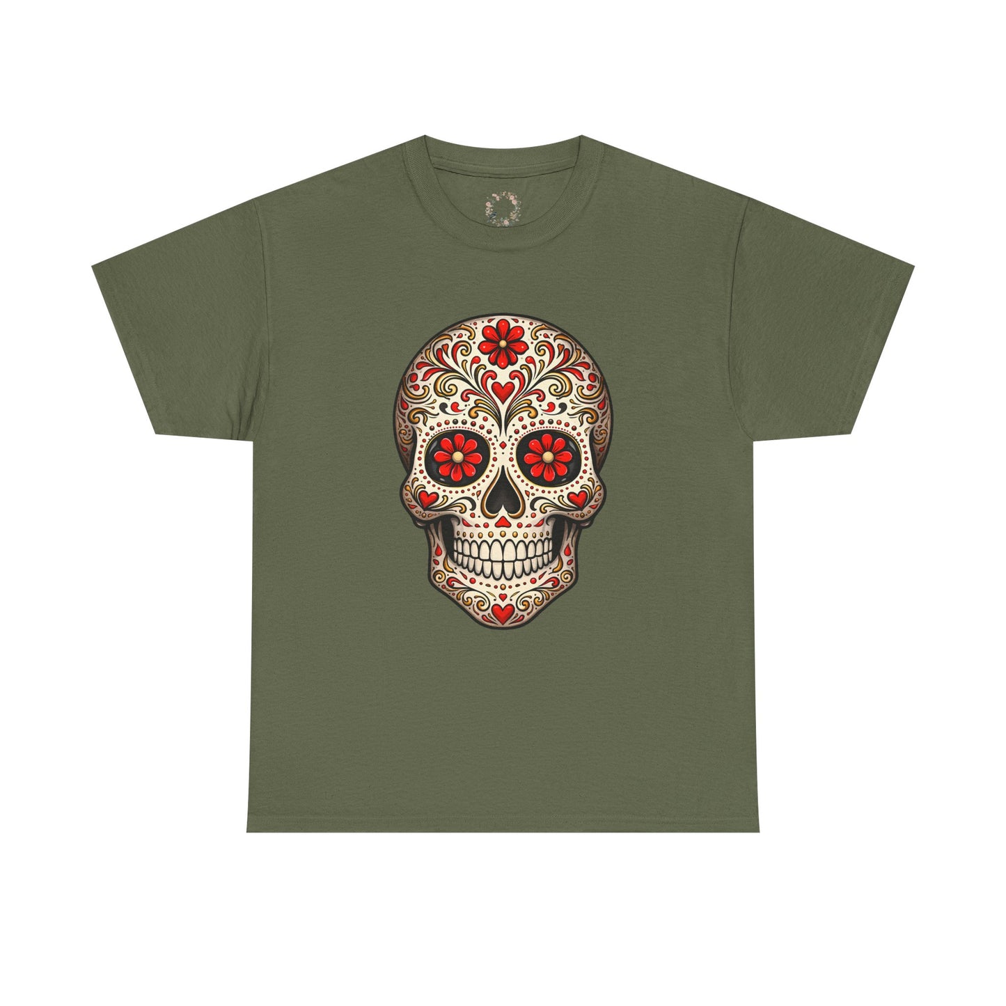 Ryker's Red Sugar Skull Adult Shirt