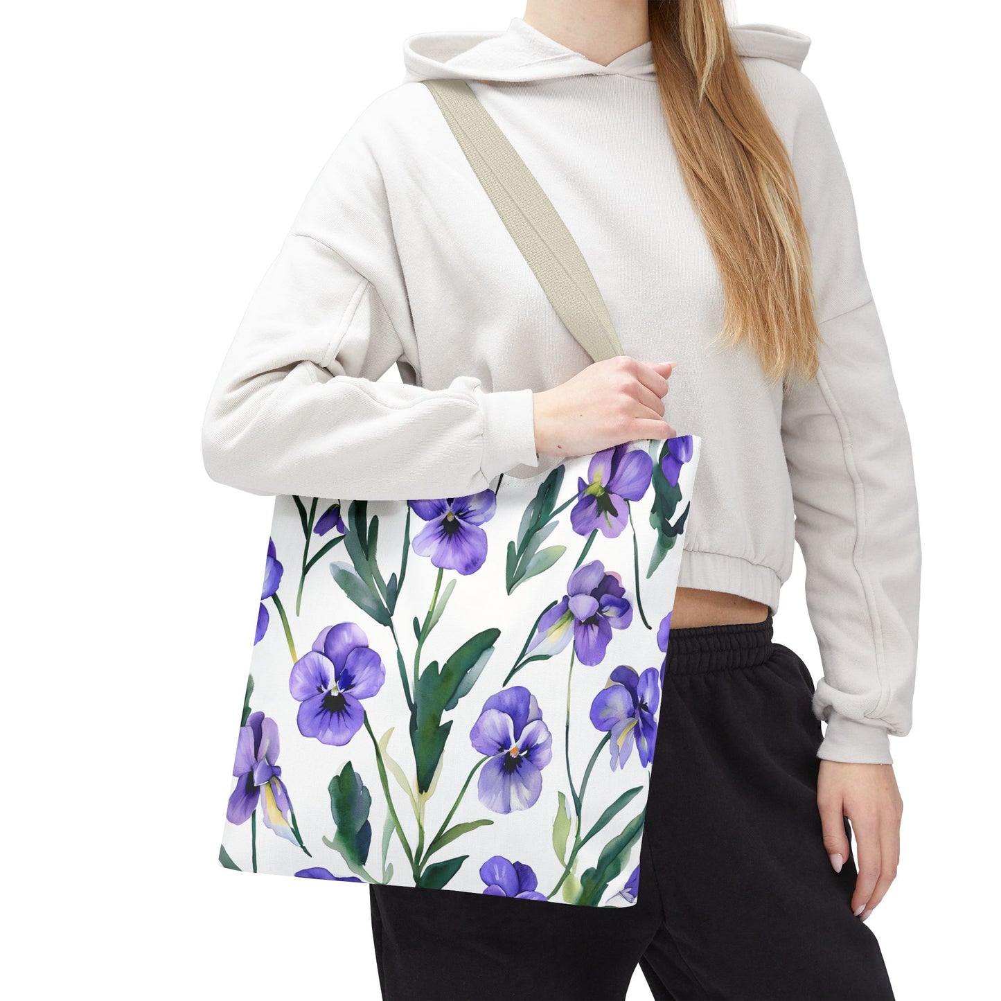 Perry's Pansy Floral Tote Bag