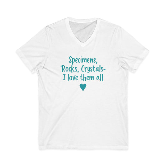 Coralie's Crystal Lover V-Neck Adult Shirt