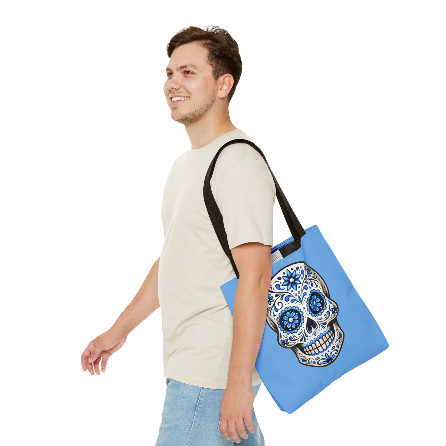Brenda's Blue Sugar Skull Tote Bag