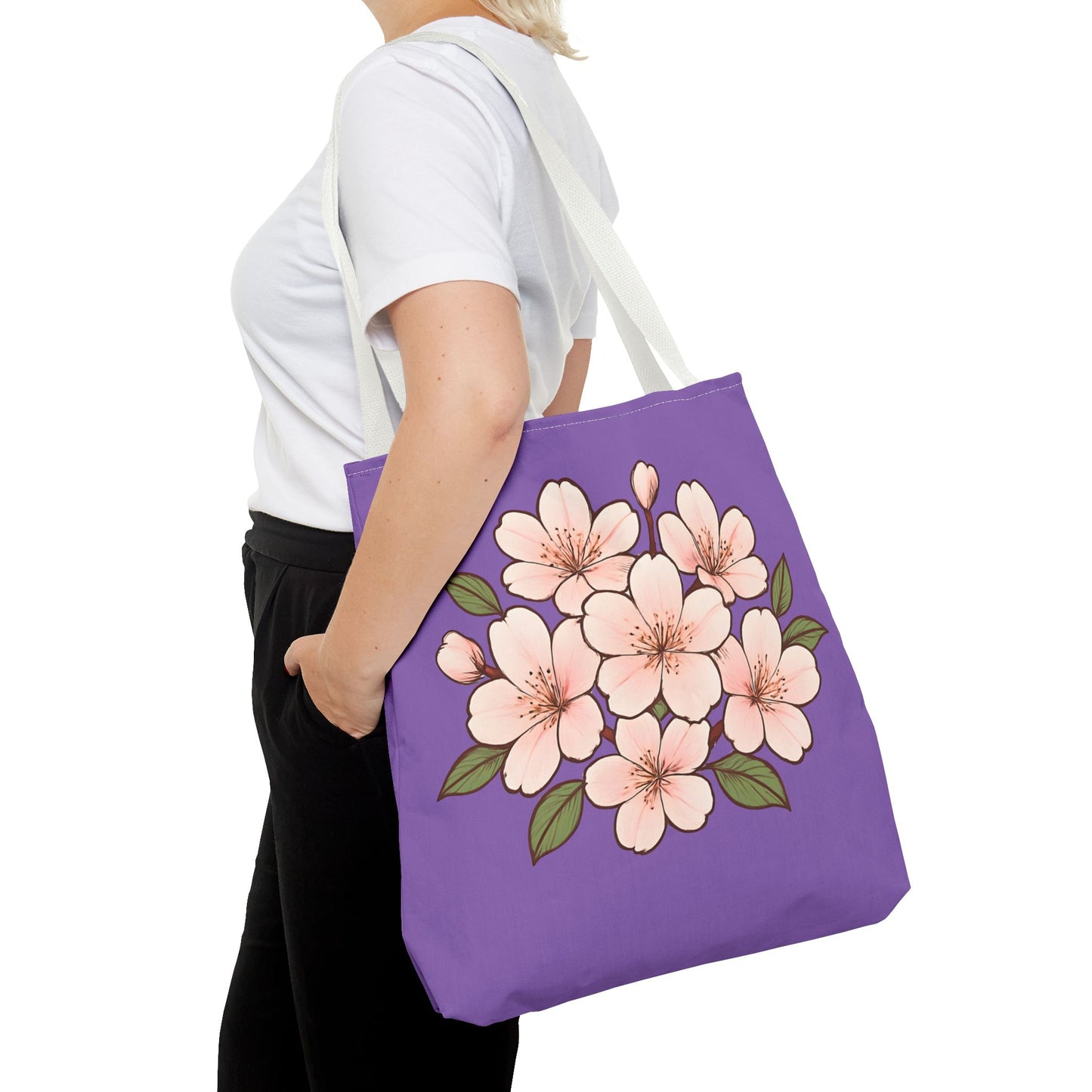 Pedro's Purple Cherry Blossom Tote Bag