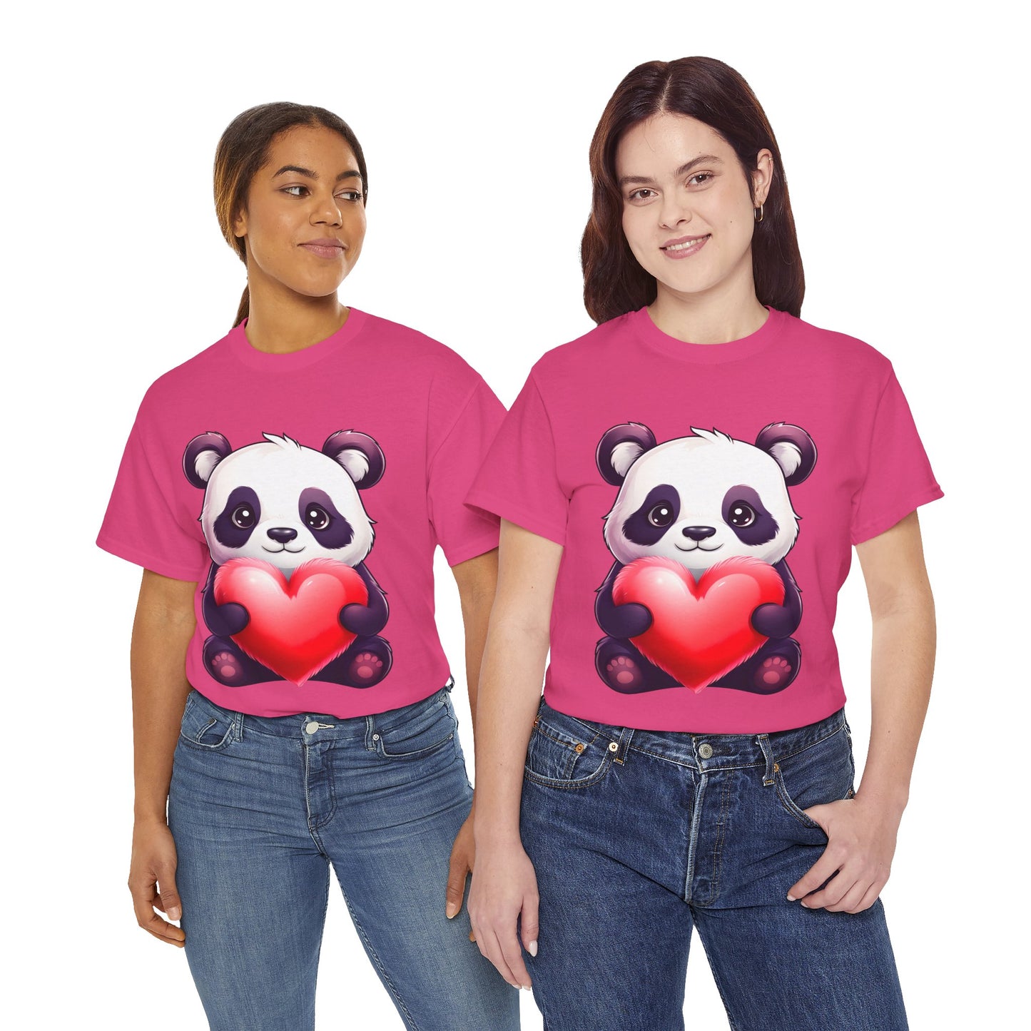Panda & Heart Adult Shirt