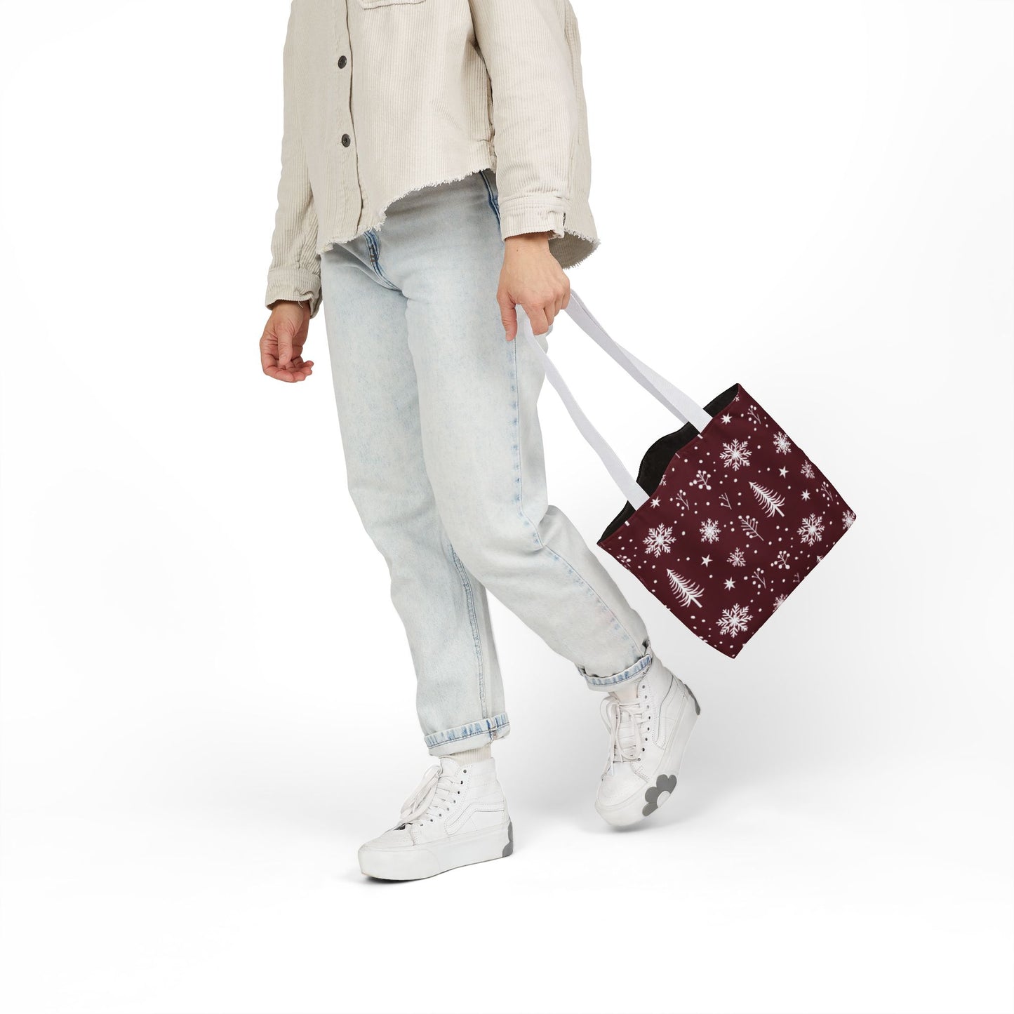 Freya's Festive Snowflake Tote Bag