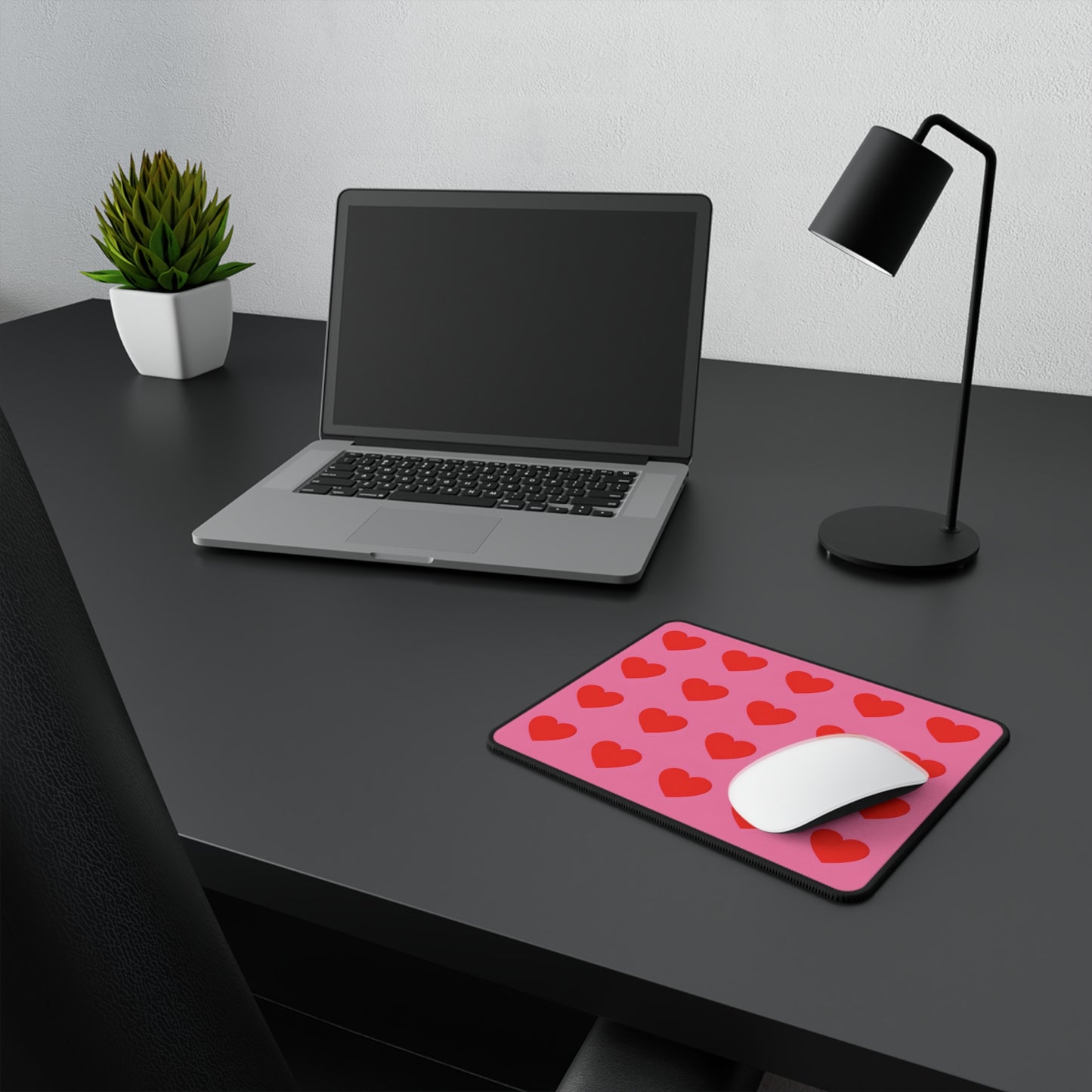 Reagen's Red Heart Non-Slip Gaming Mouse Pad