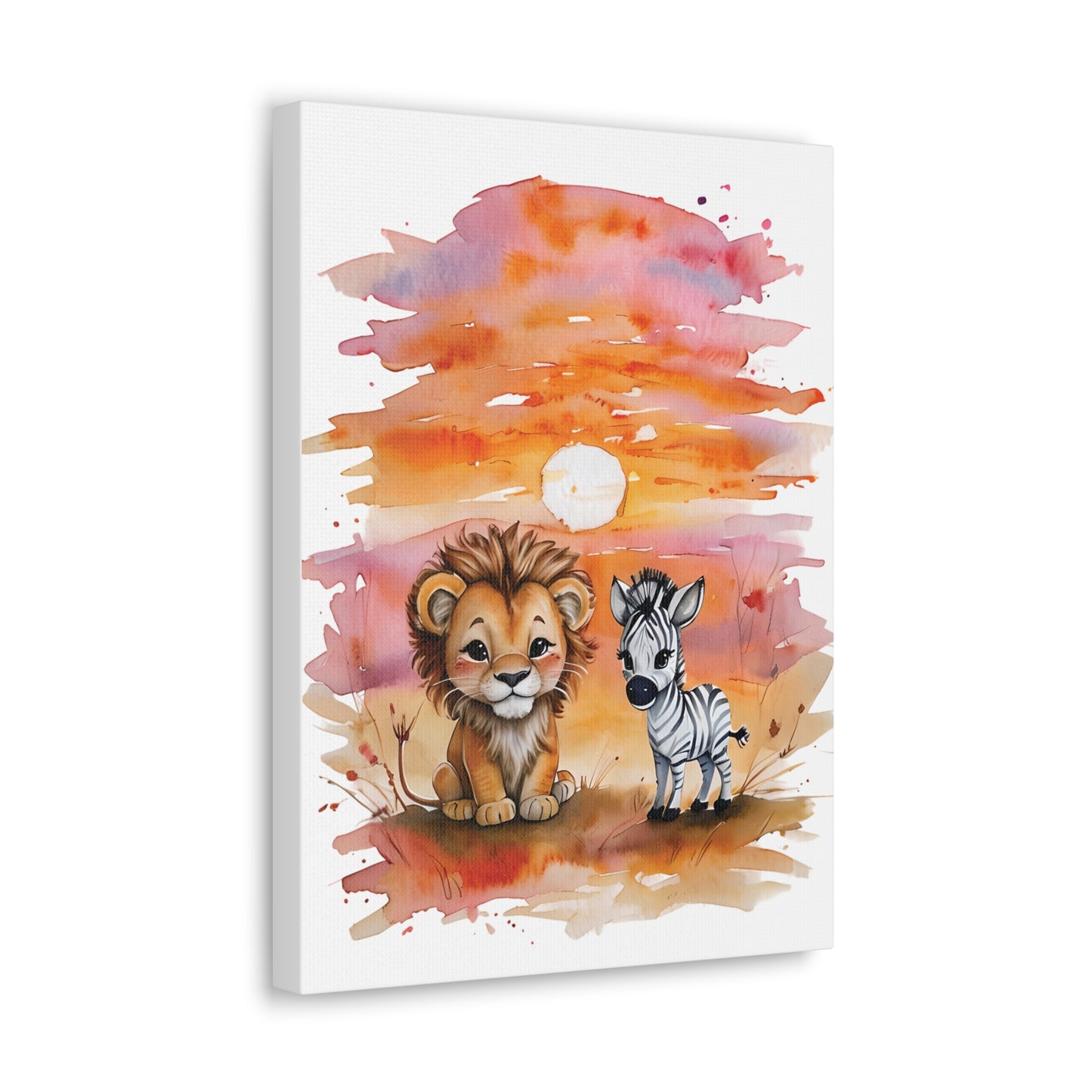 Lily & Fred Whimsical Animal Canvas