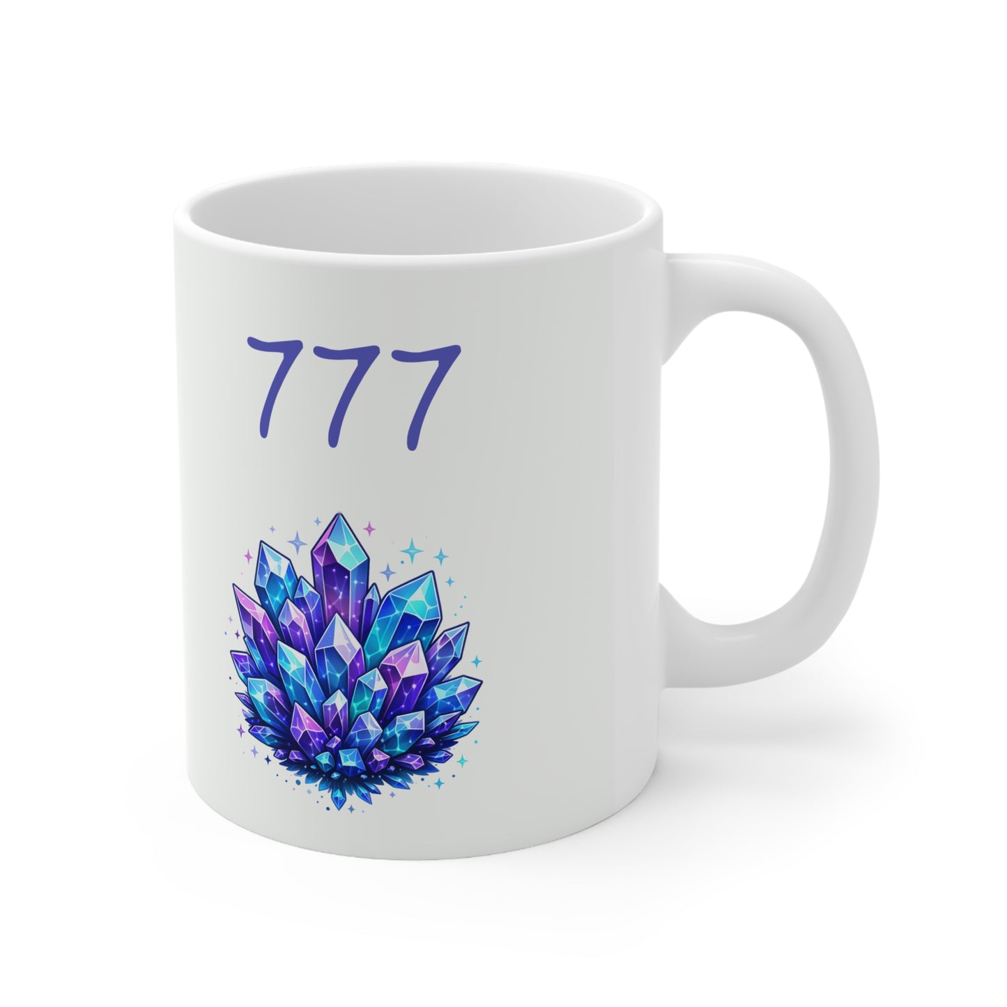 777 Crystal Ceramic Mug, Coffee Cup