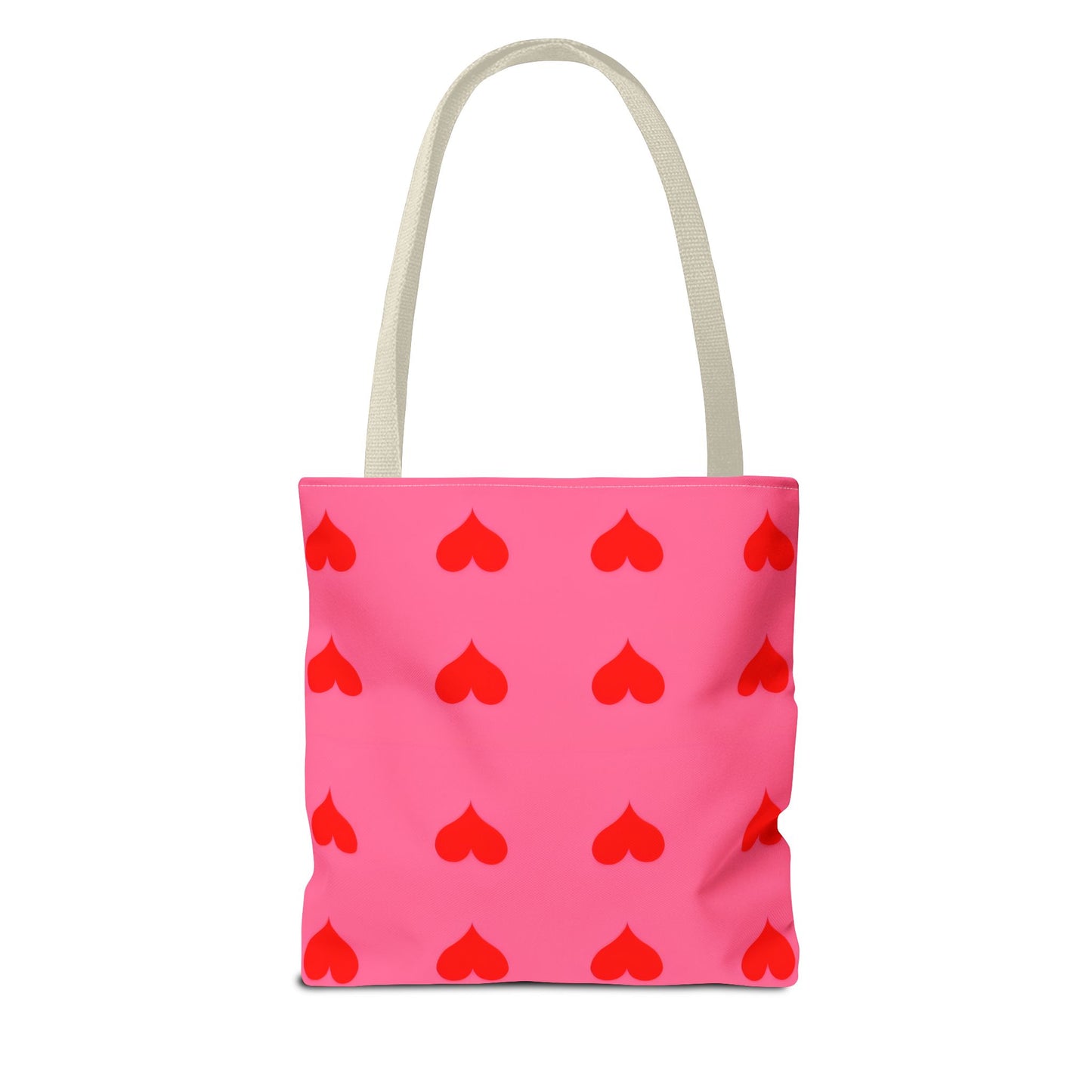 Paisley's Pink & Red Heart Tote Bag
