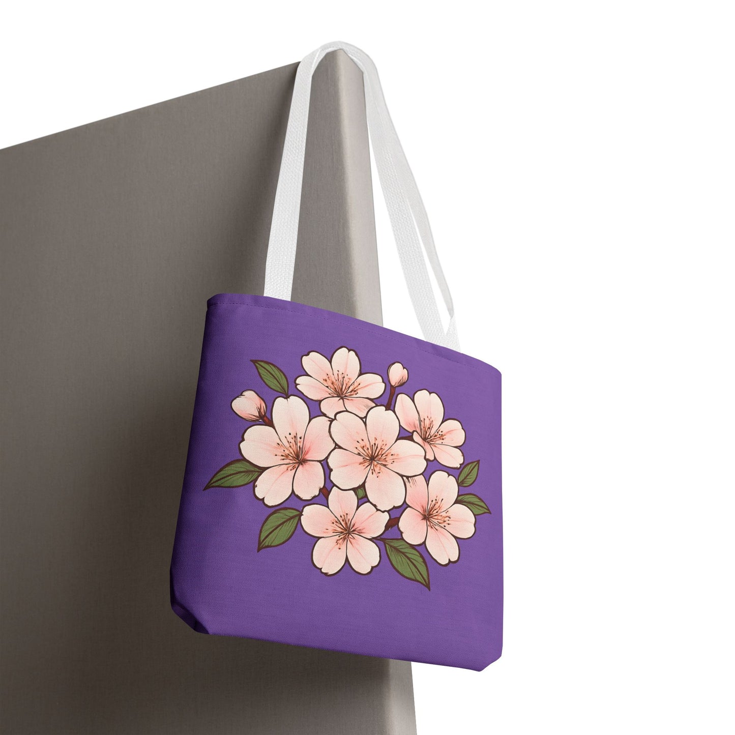 Pedro's Purple Cherry Blossom Tote Bag
