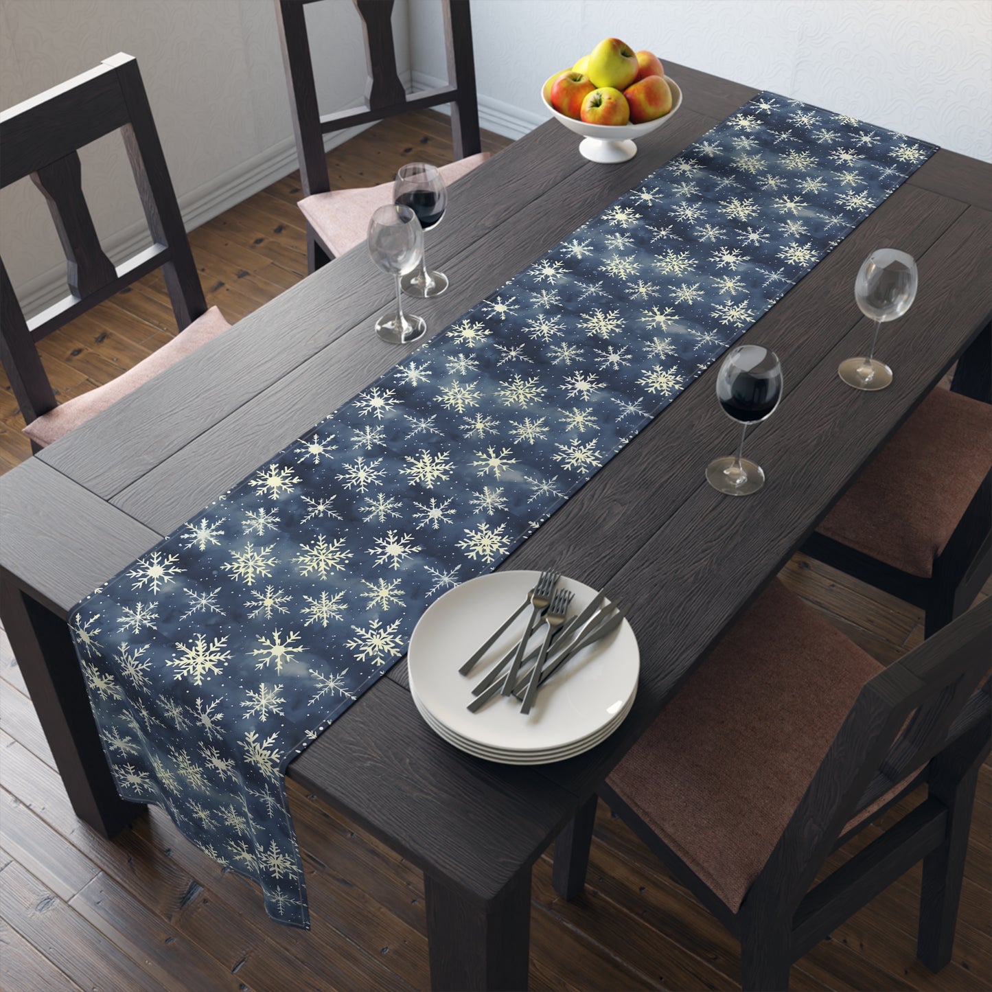 Winter Snowflake Table Runner