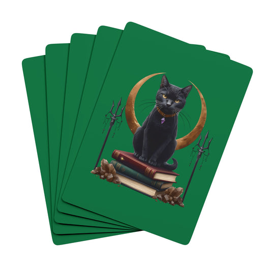 Mystic Black Cat Playing Cards