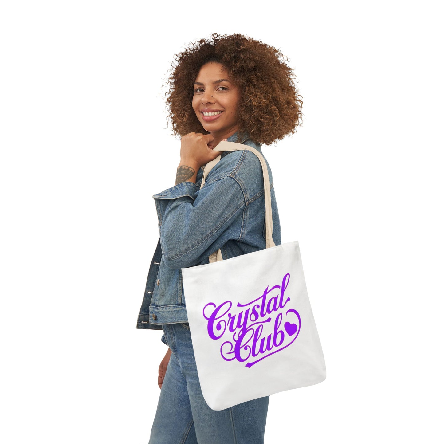 Purple Crystal Club Tote Bag