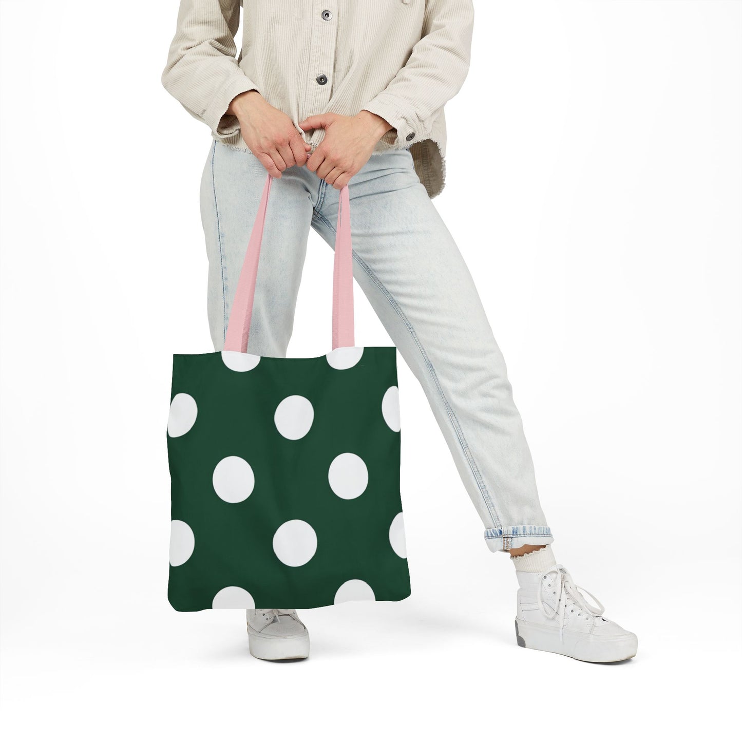 Gretel's Green Polka Dot Tote Bag