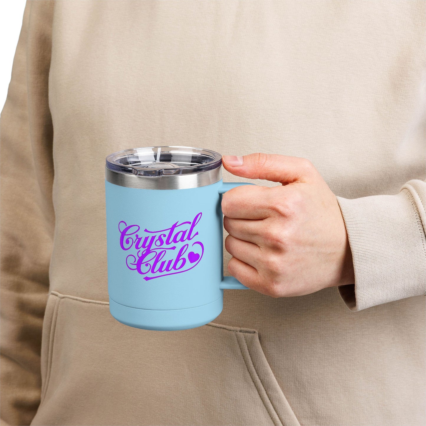 Purple Crystal Club Coffee Mug Tumbler