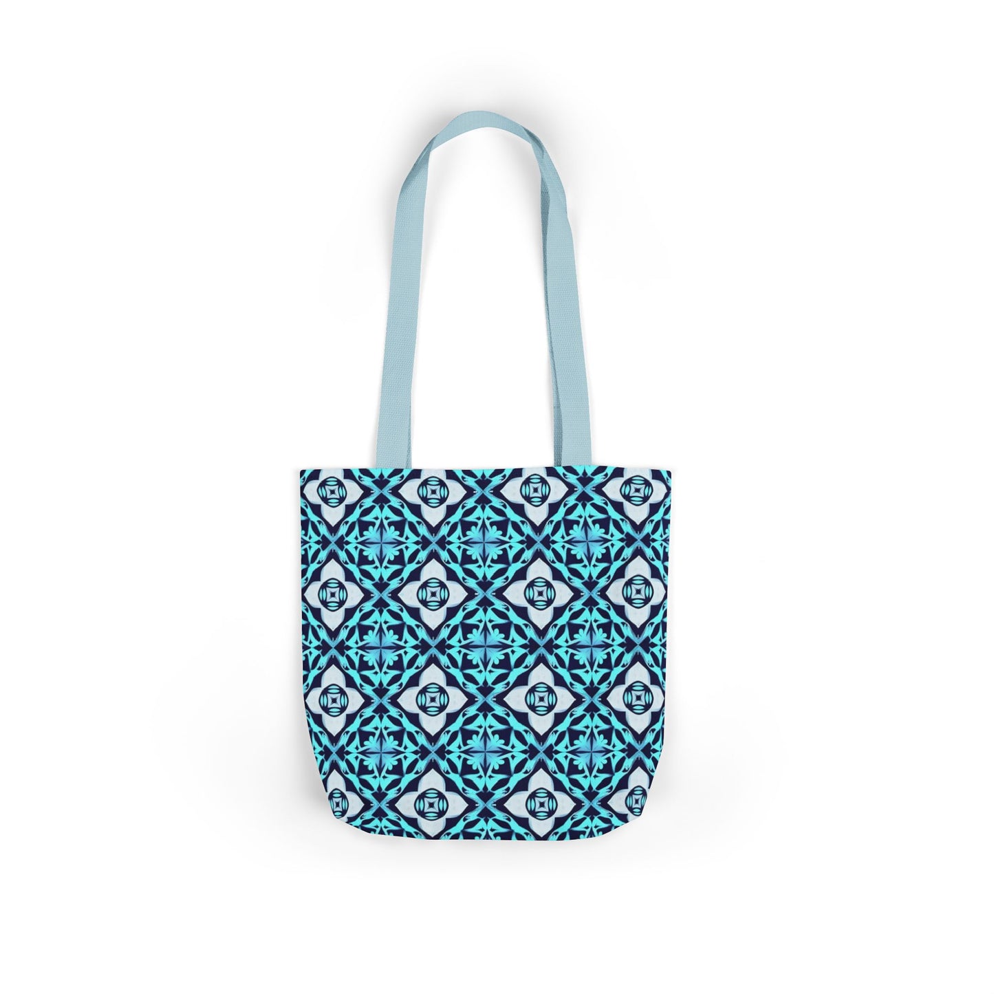 Gaia's Blue Geometric Tote Bag
